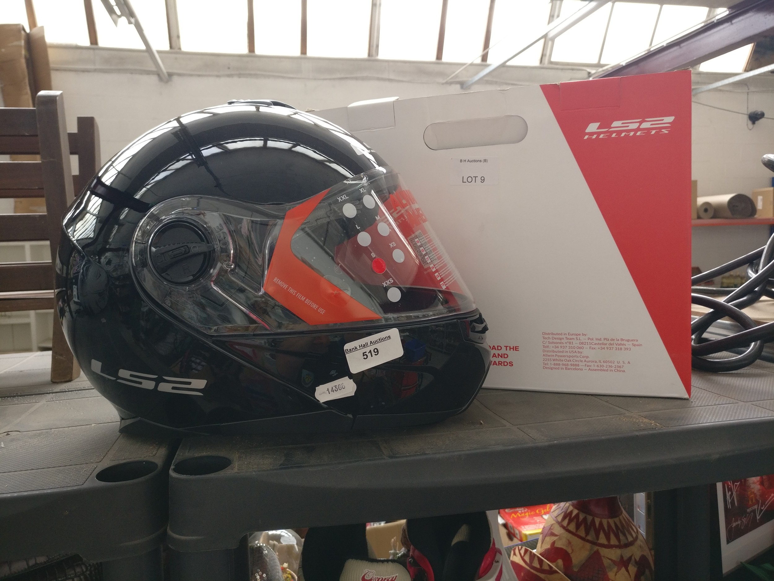 LS2 still packaged and boxed helmet size S - model FF325 Strobe