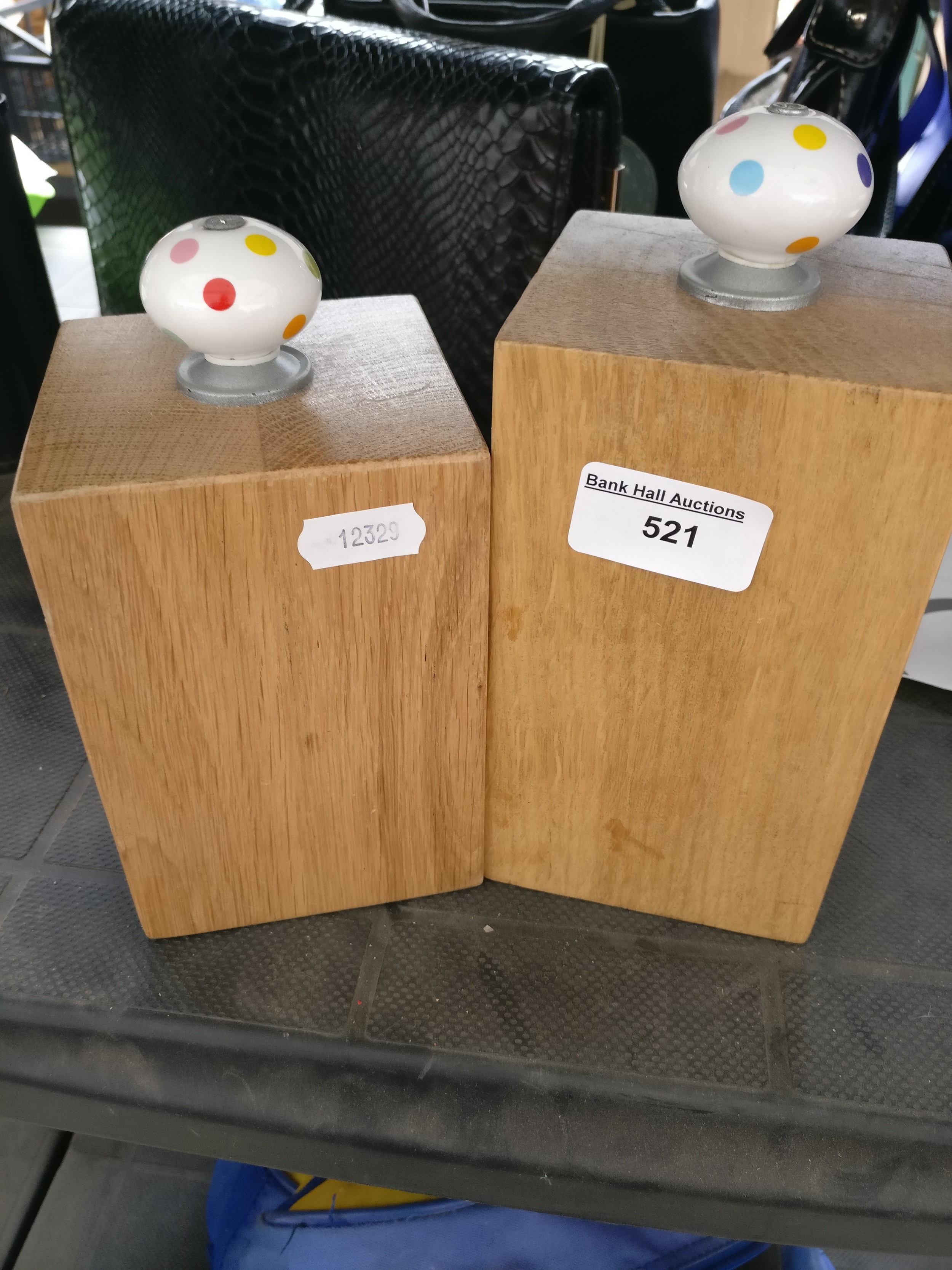 Two wooden blocks
