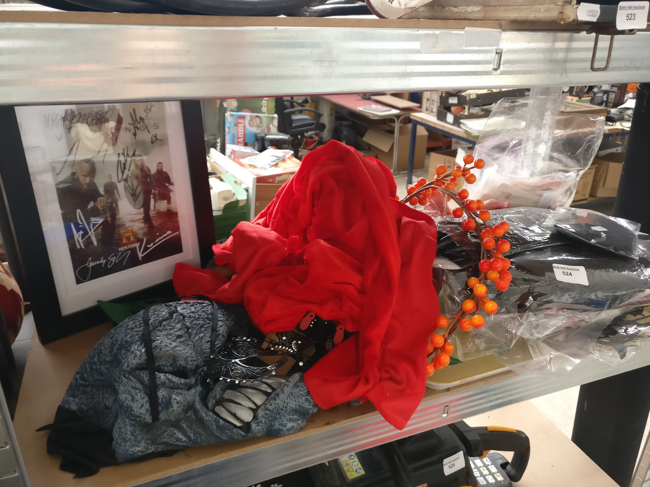 Collection of Halloween items, etc