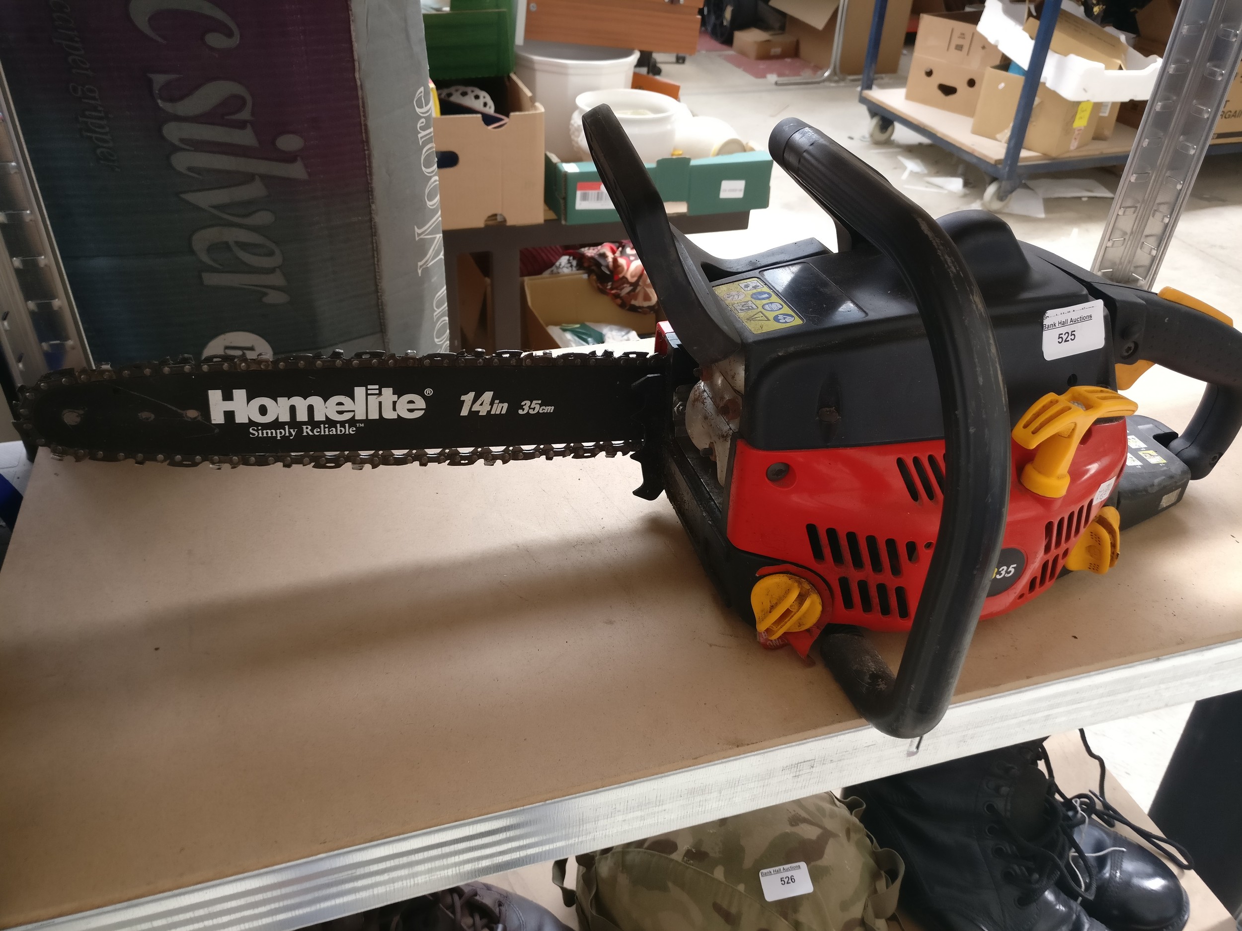 Homelite petrol chainsaw