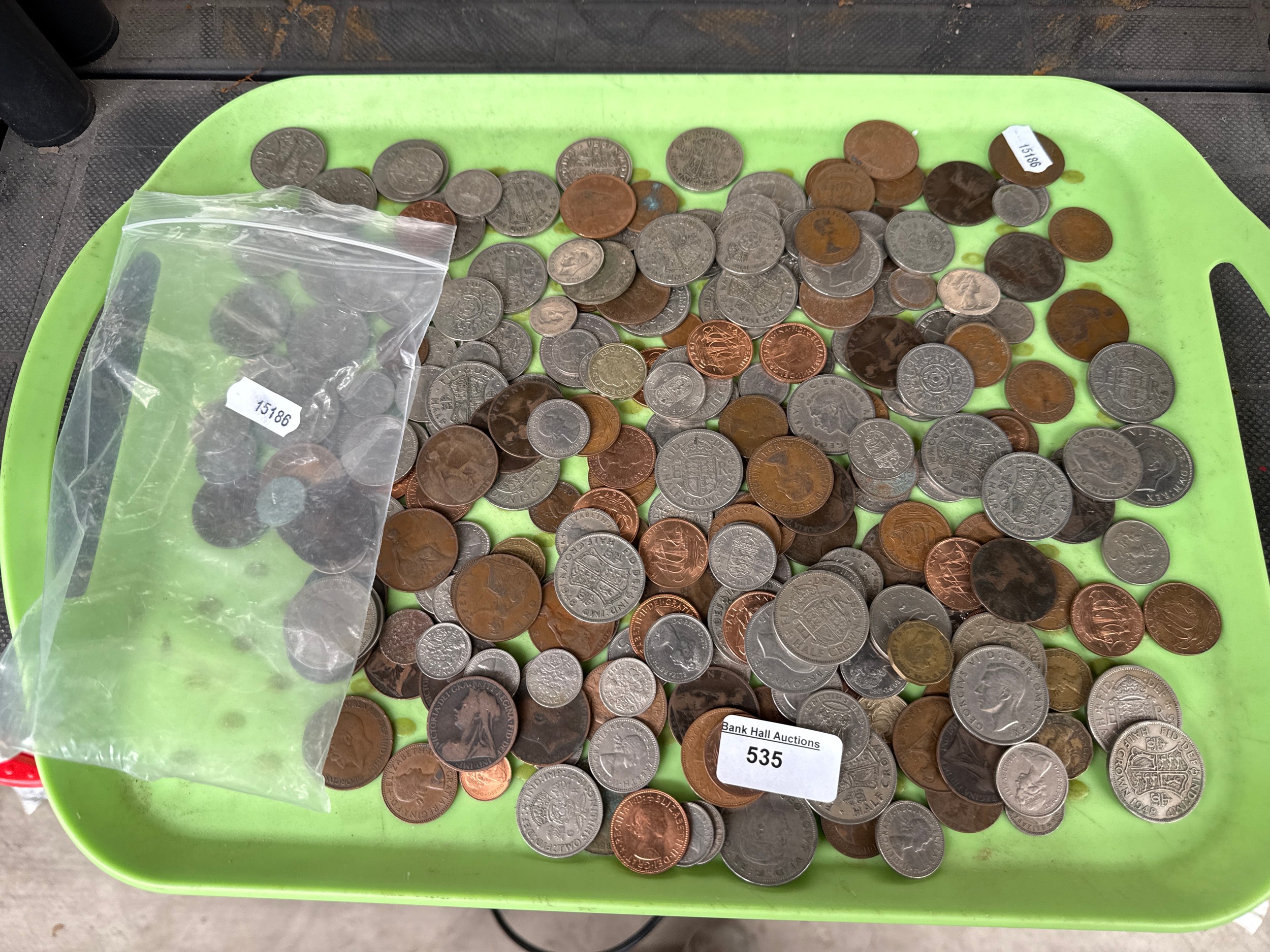 Quantity of old coins inc Half Crowns