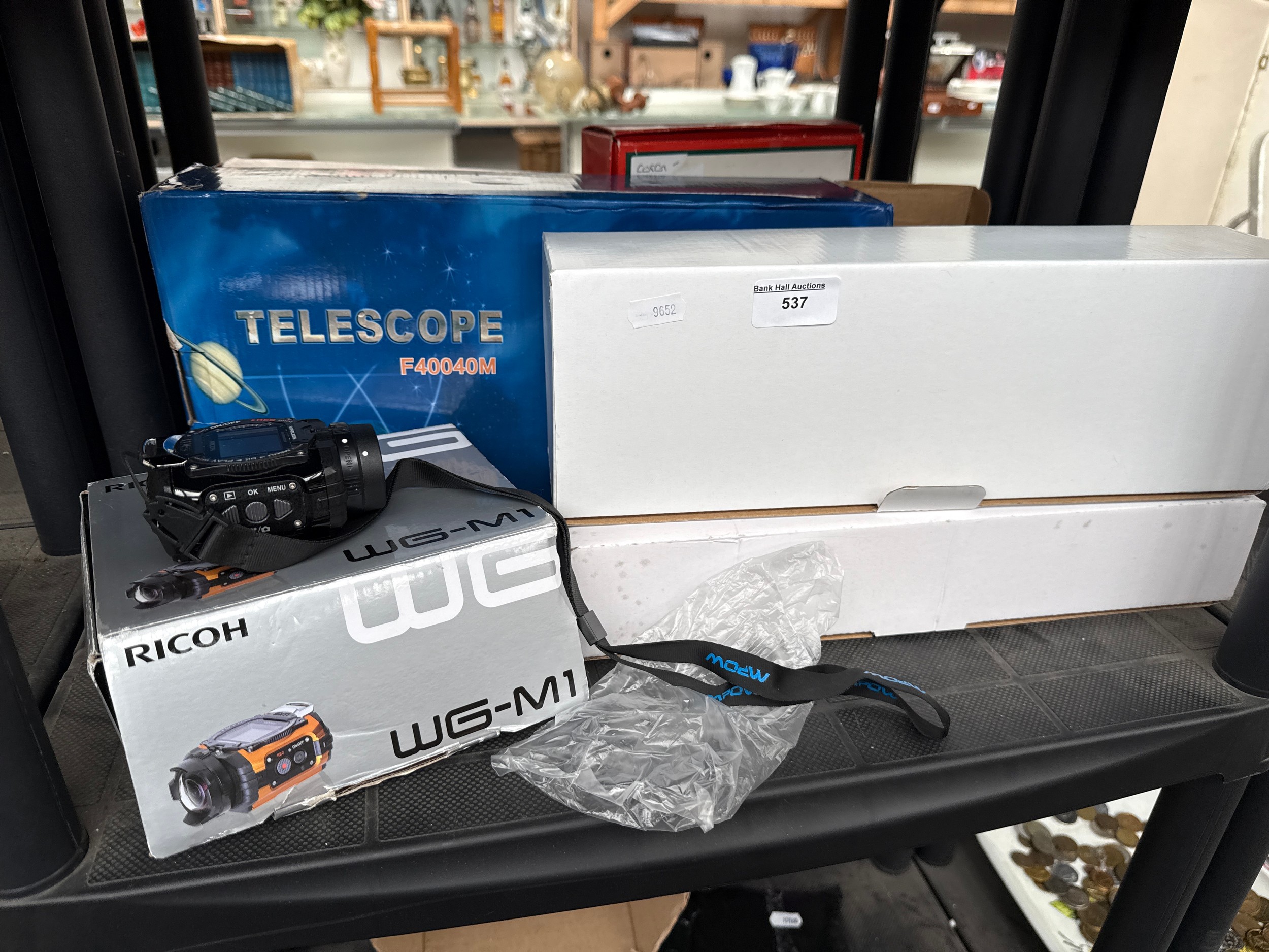 Lot inc telescope and Ricoh waterproof camera