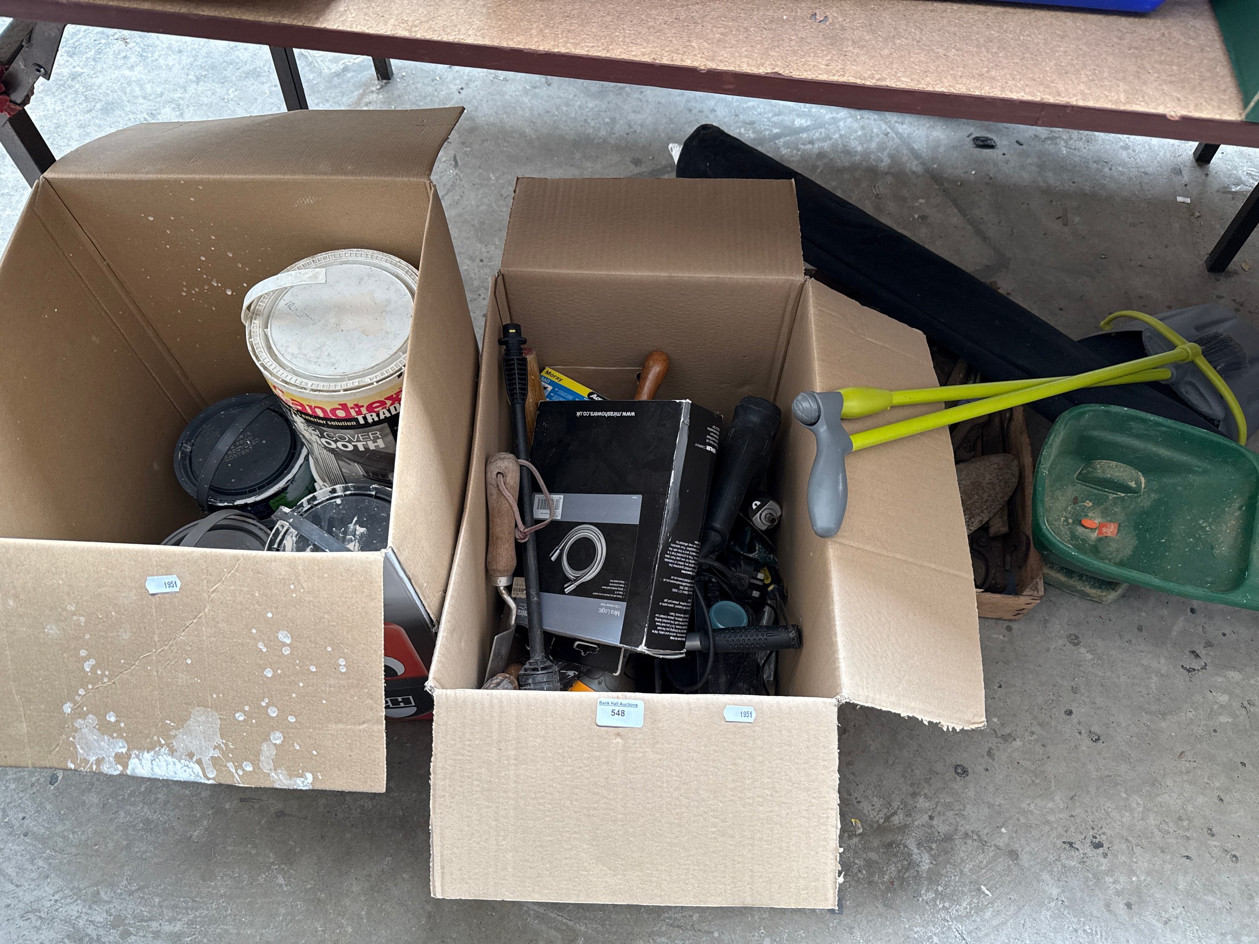 Lot inc tools, paints, etc