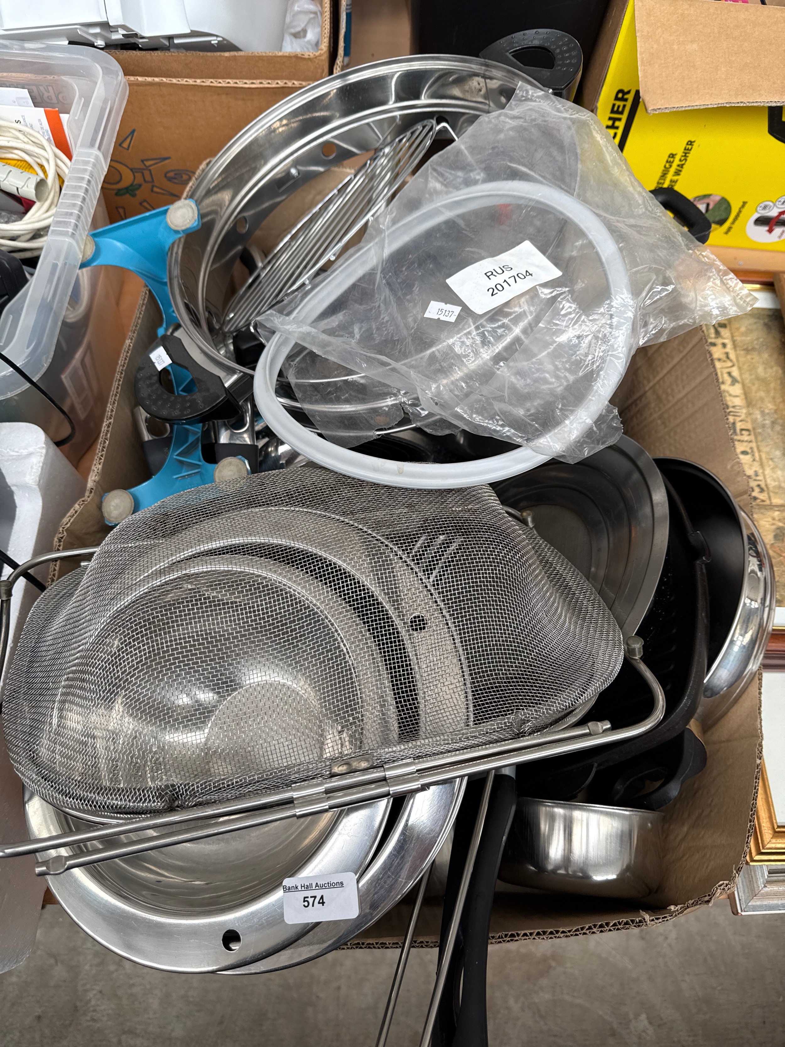 Box of kitchen accessories