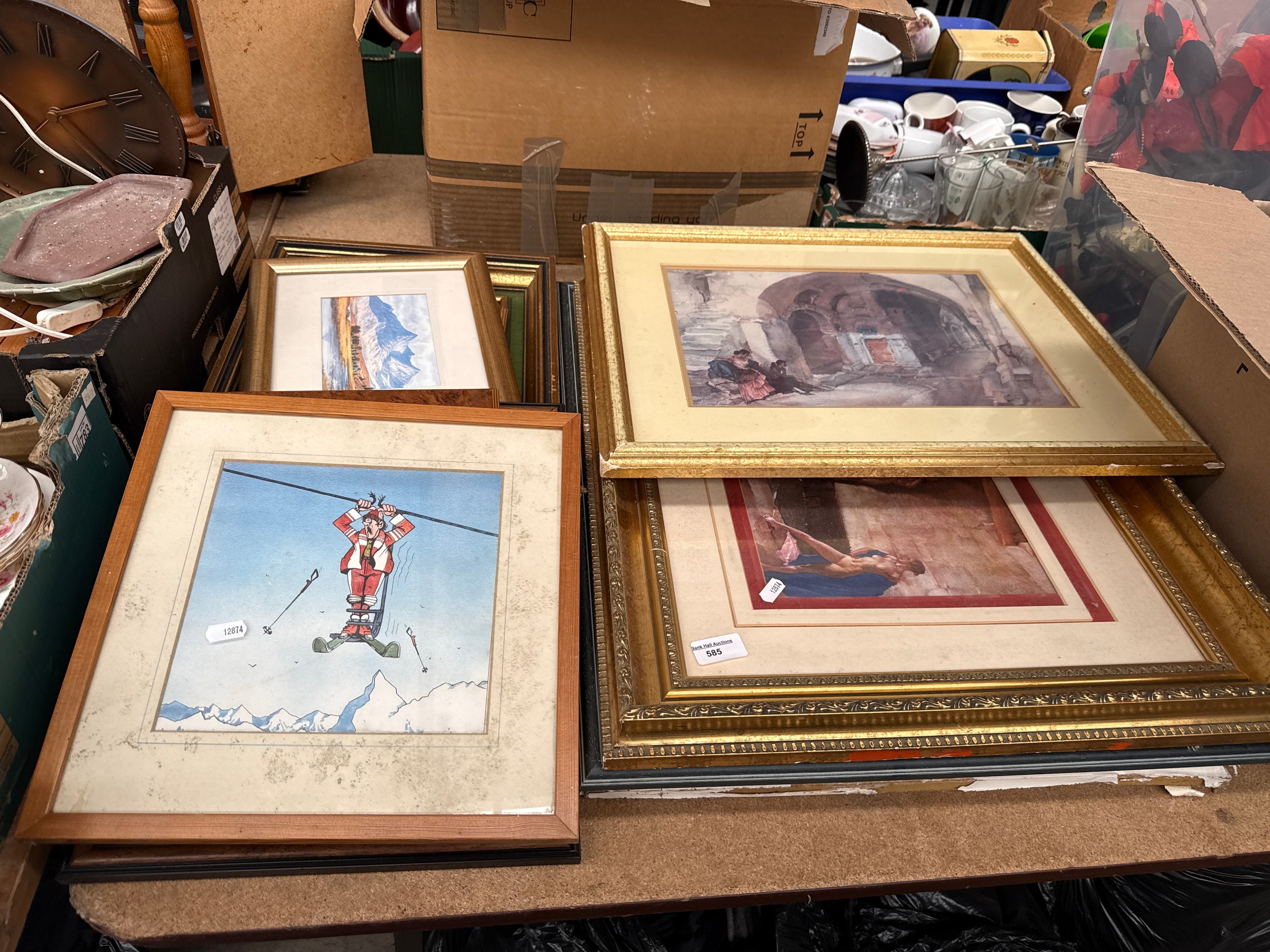 Selection of assorted artwork