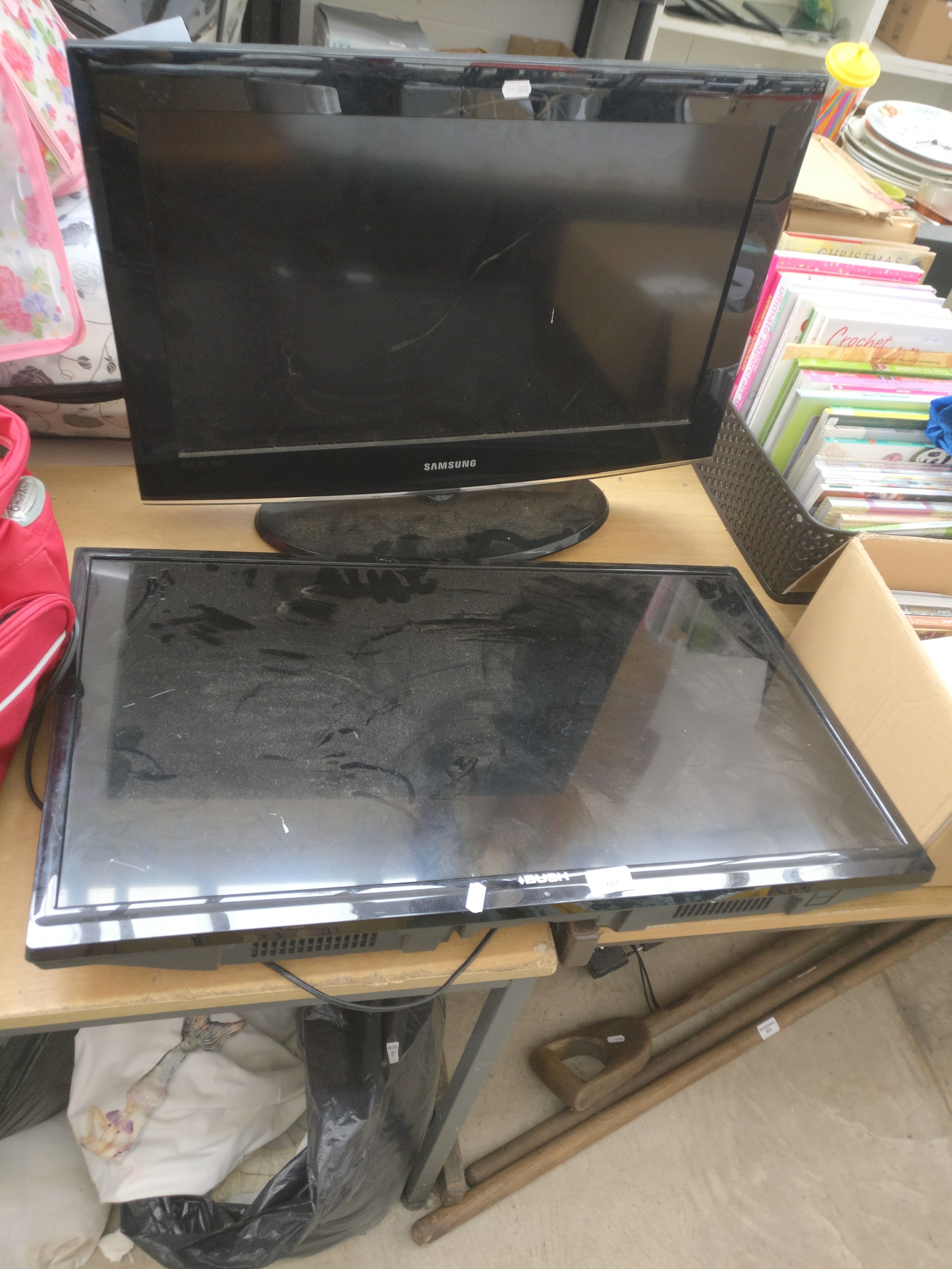 Bush 32" TV and Samsung 26" TV