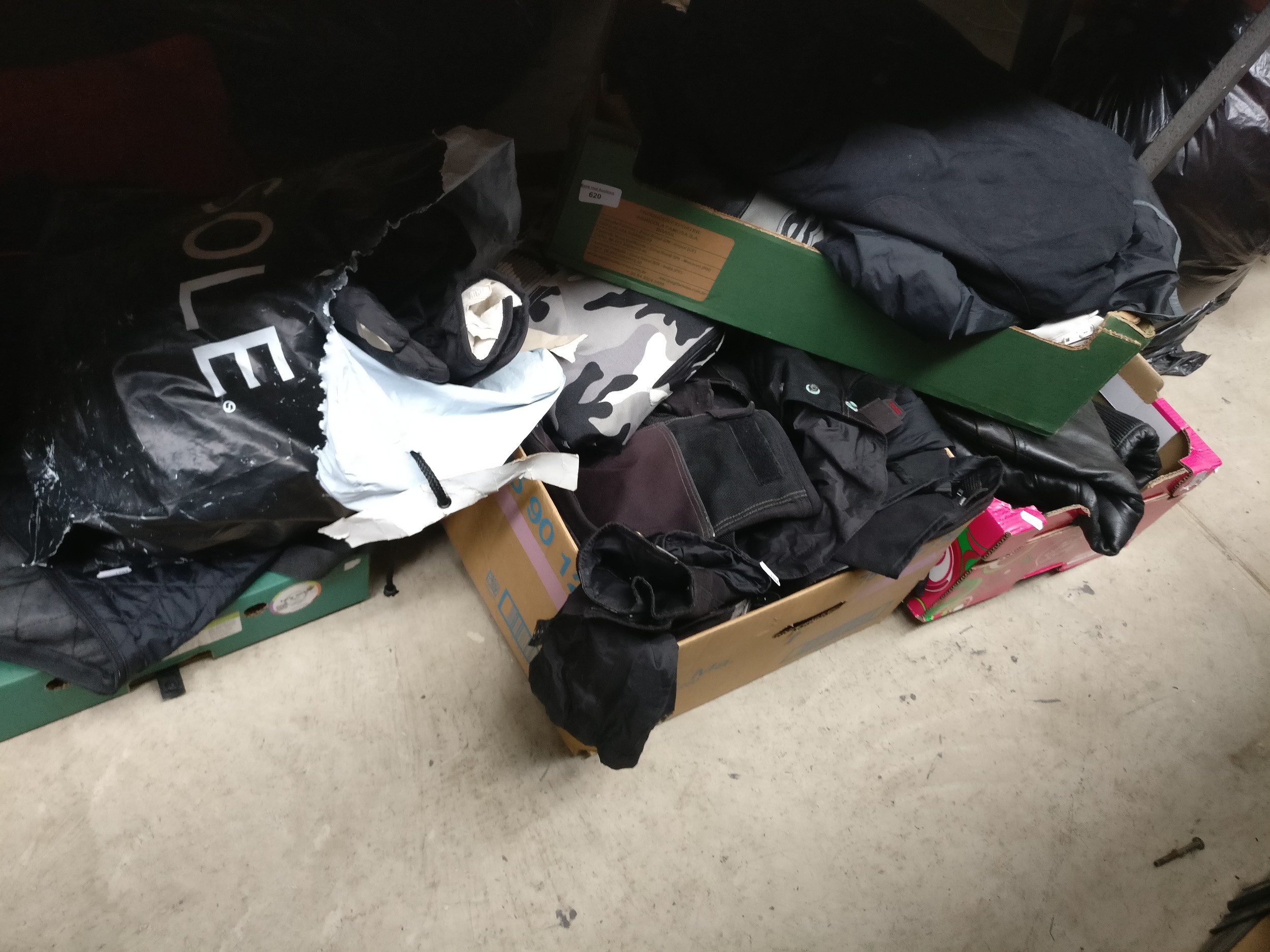 Four boxes of clothing