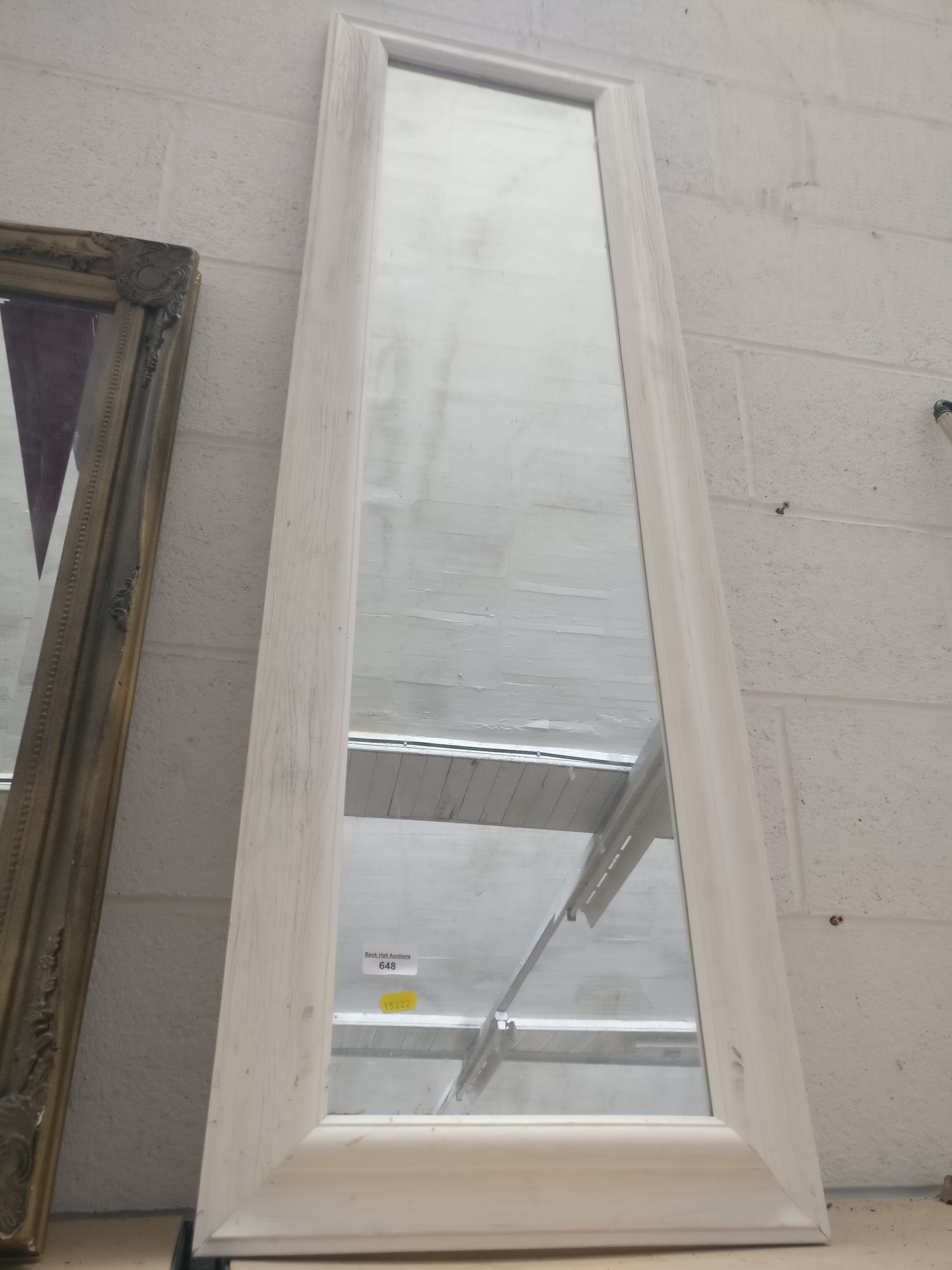 Tall painted mirror