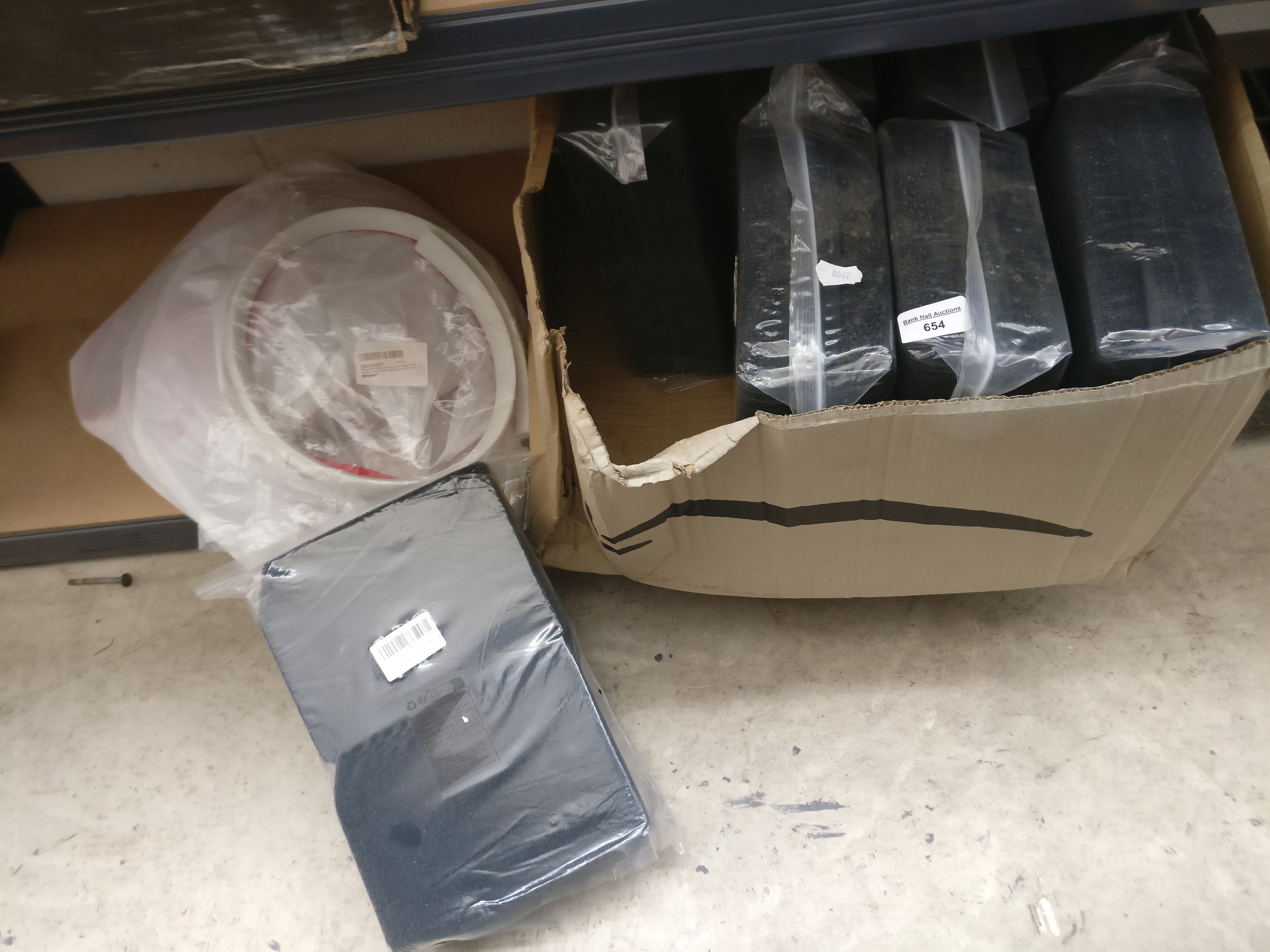 Wet room seals and foam insulation blocks