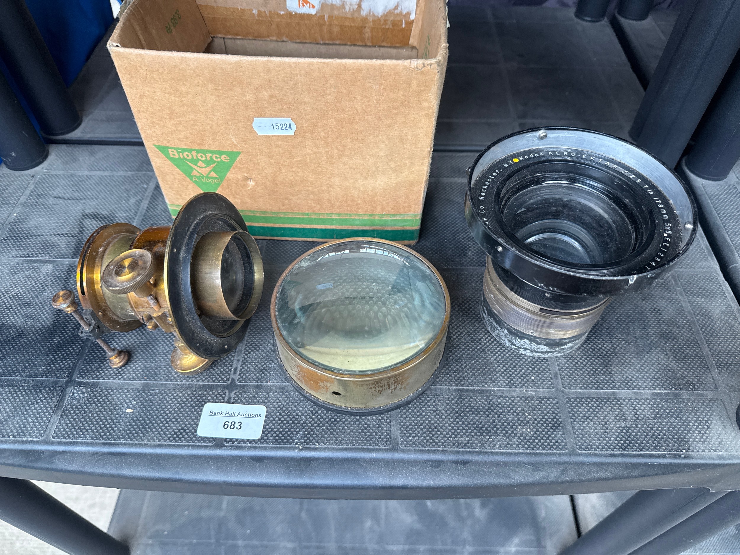 Three vintage lenses