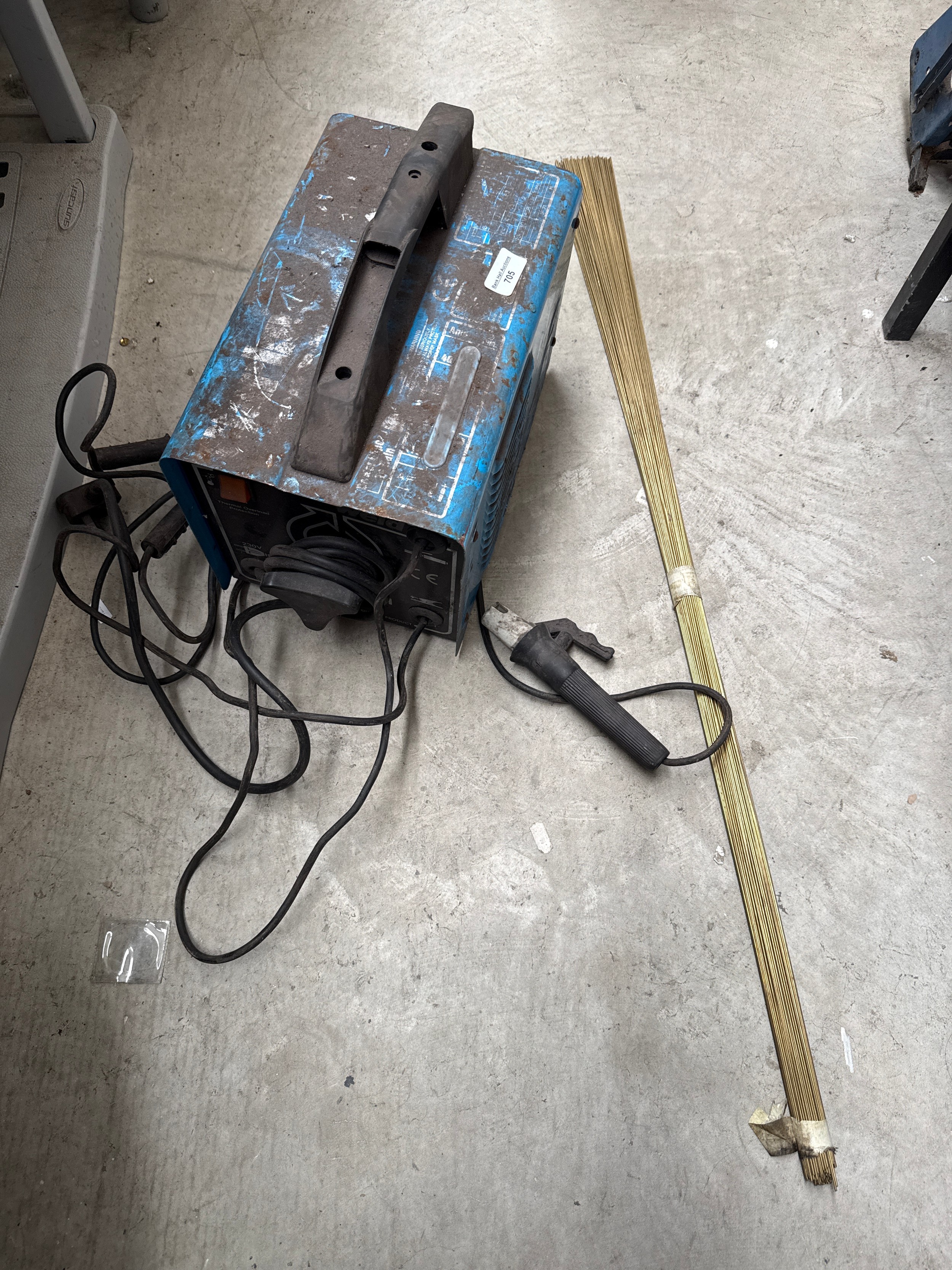 Spot welder and rods