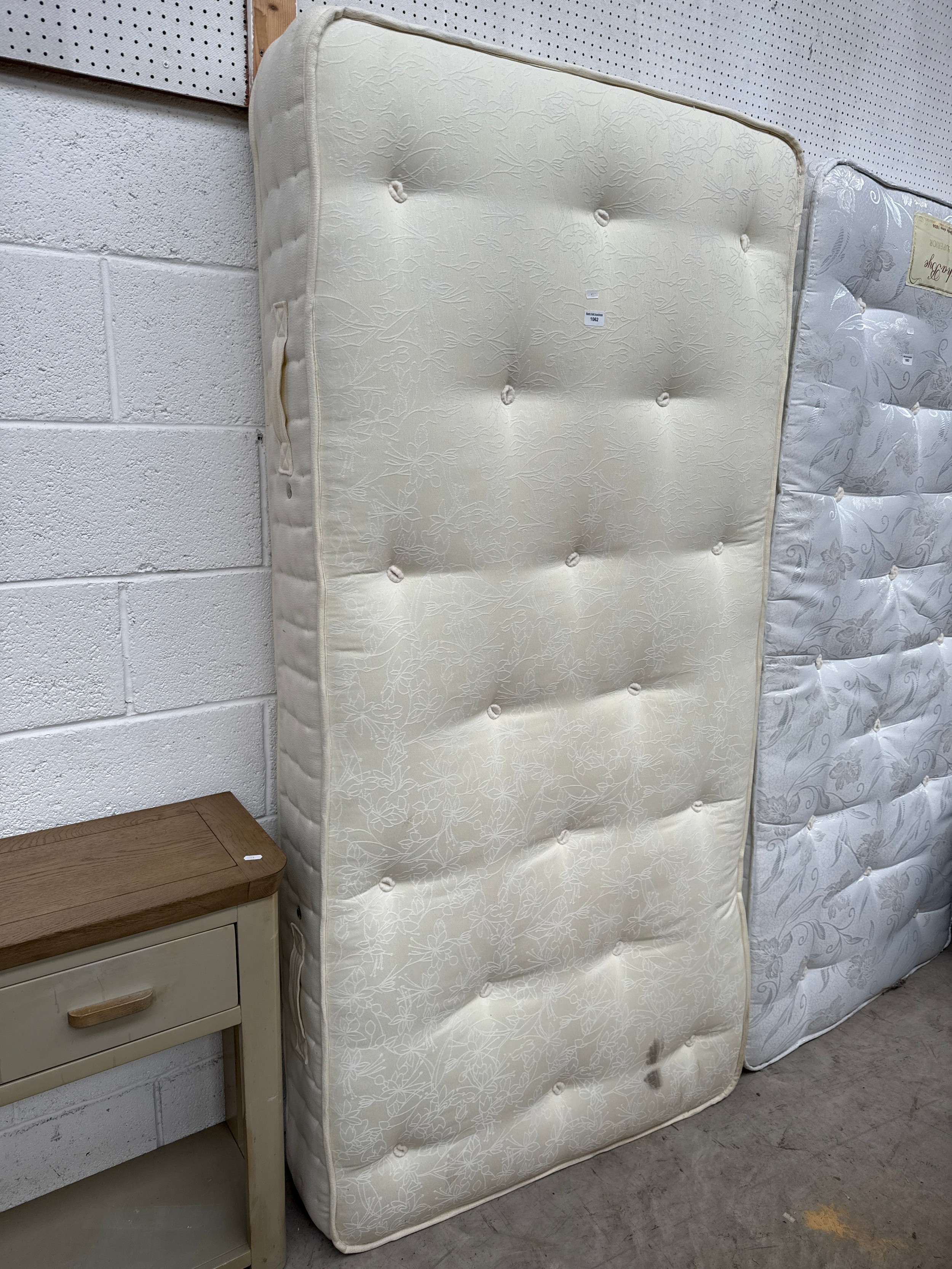 A single bed mattress