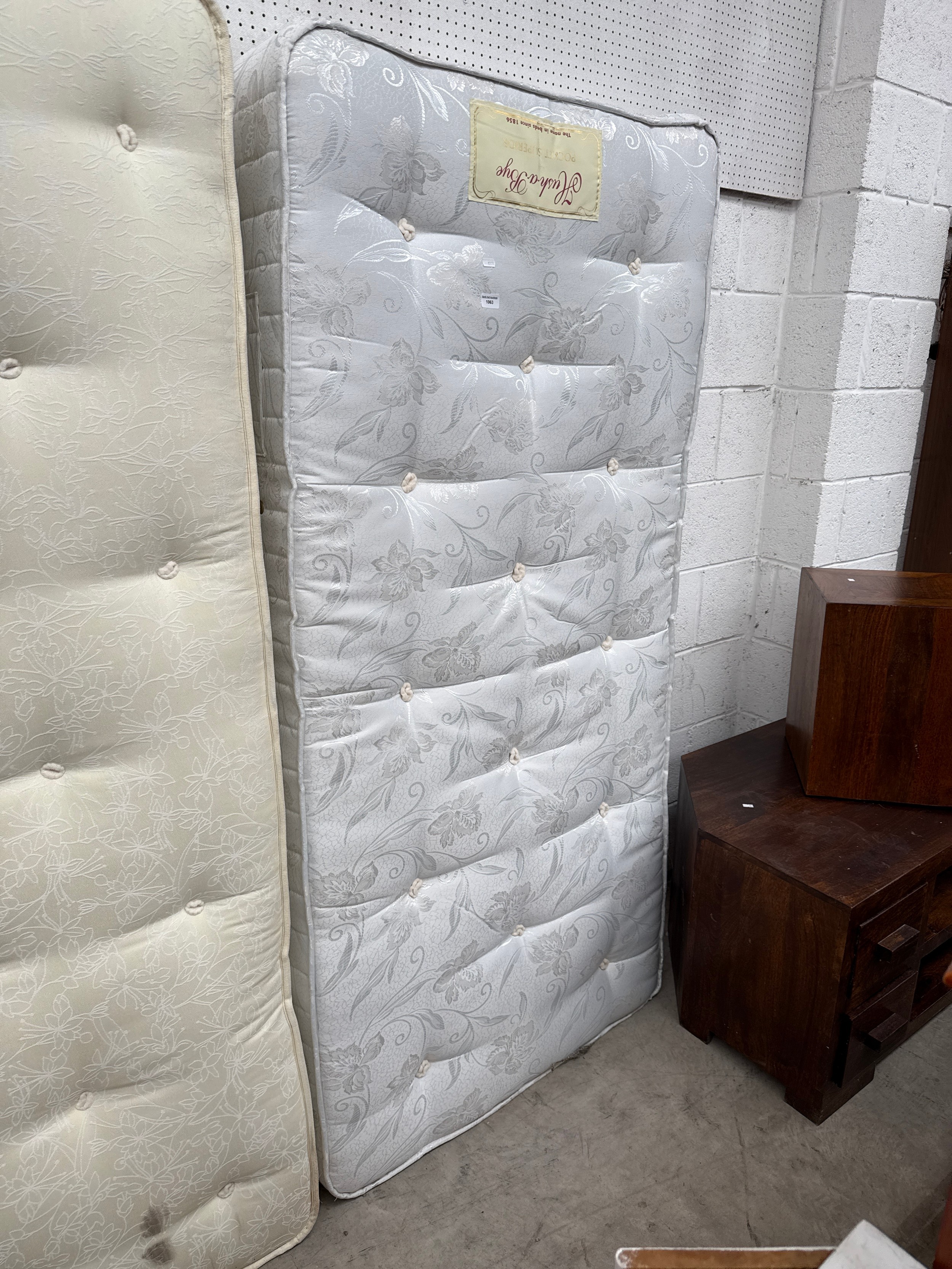 A single bed mattress
