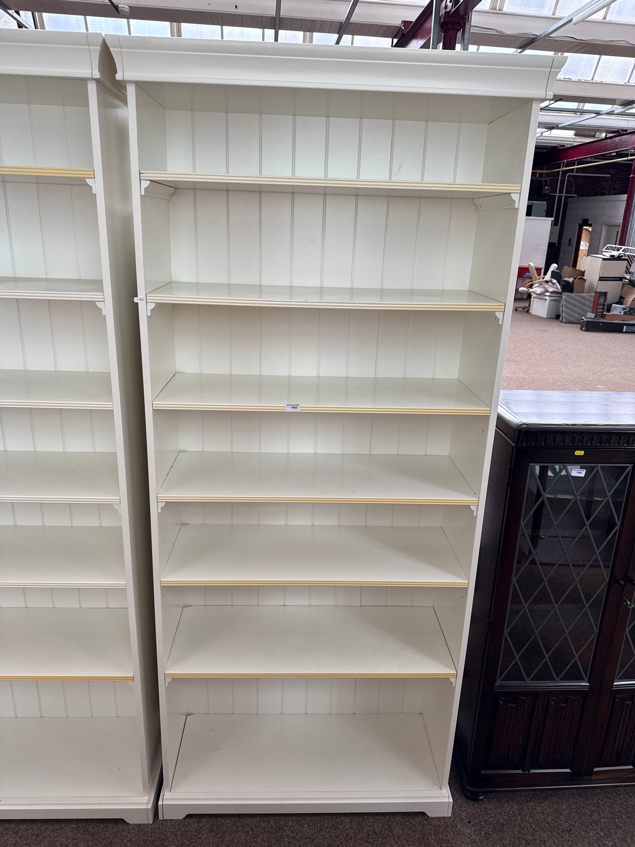 A large 7 tier open shelf unit