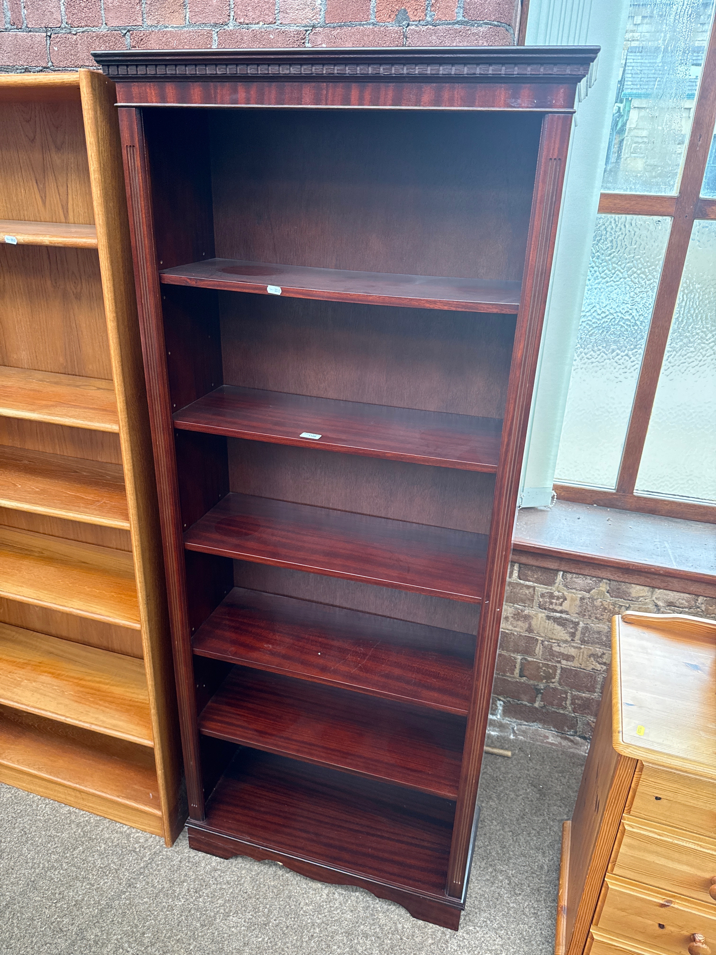 A large 6 tier shelving unit/ bookcase