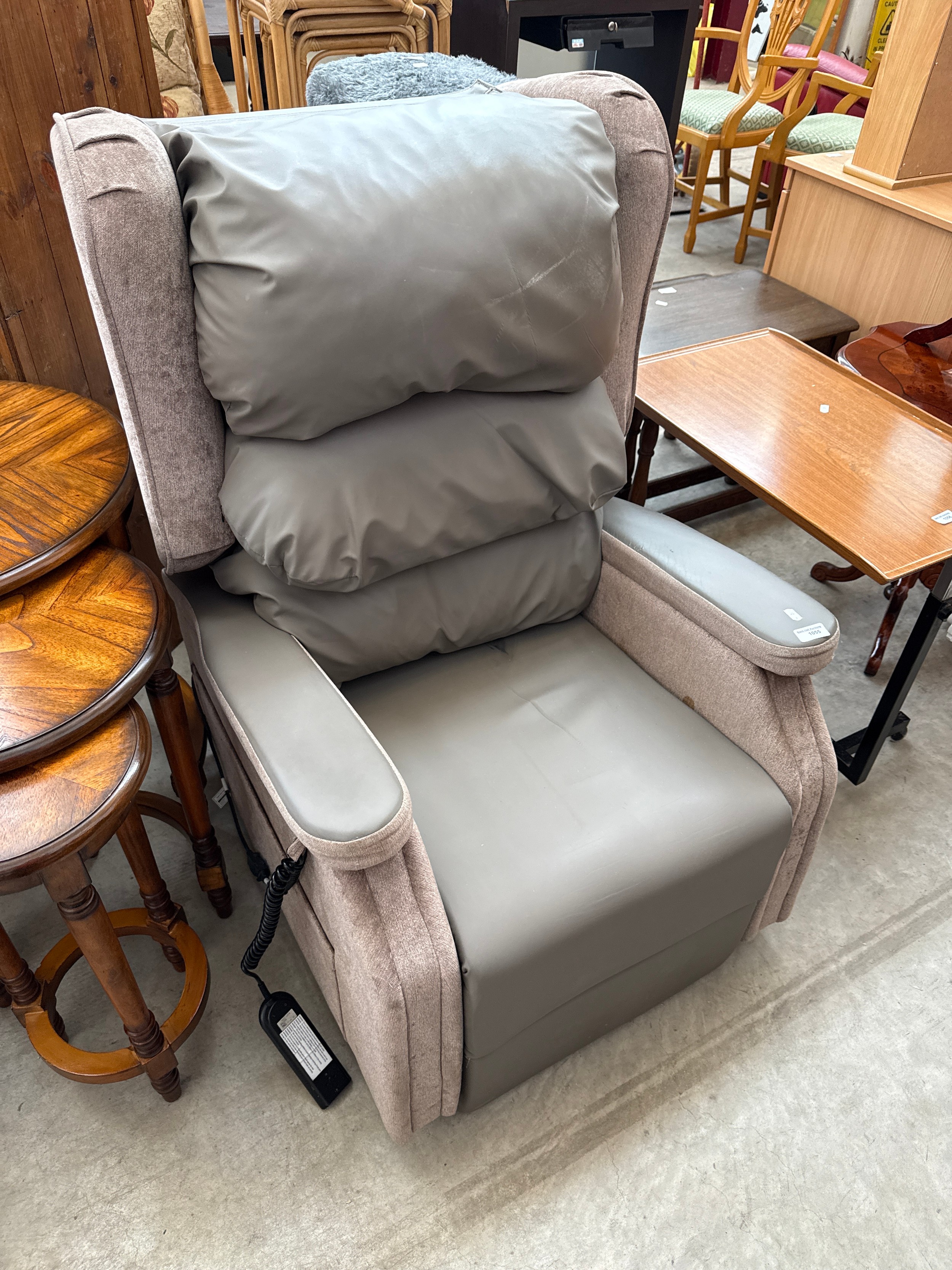 An ACCORA Configura electric riser/recliner medical Comfort armchair