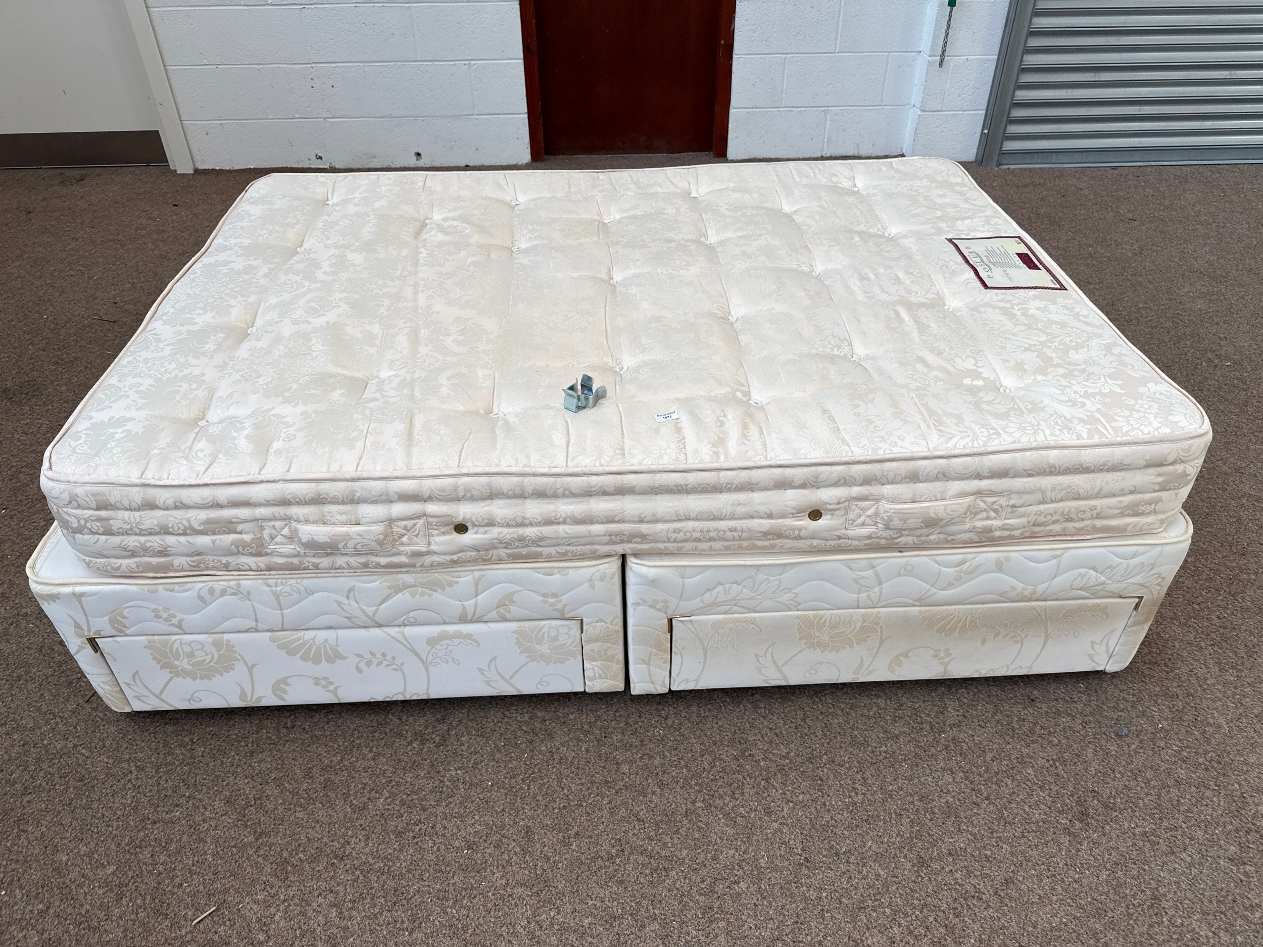 Double bed base and mattress