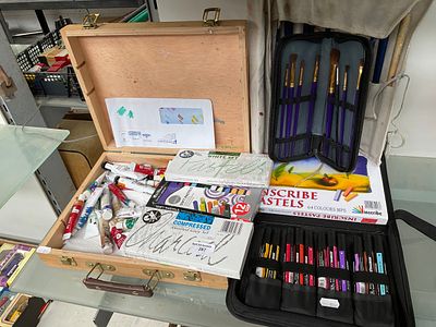 Collection of artists items