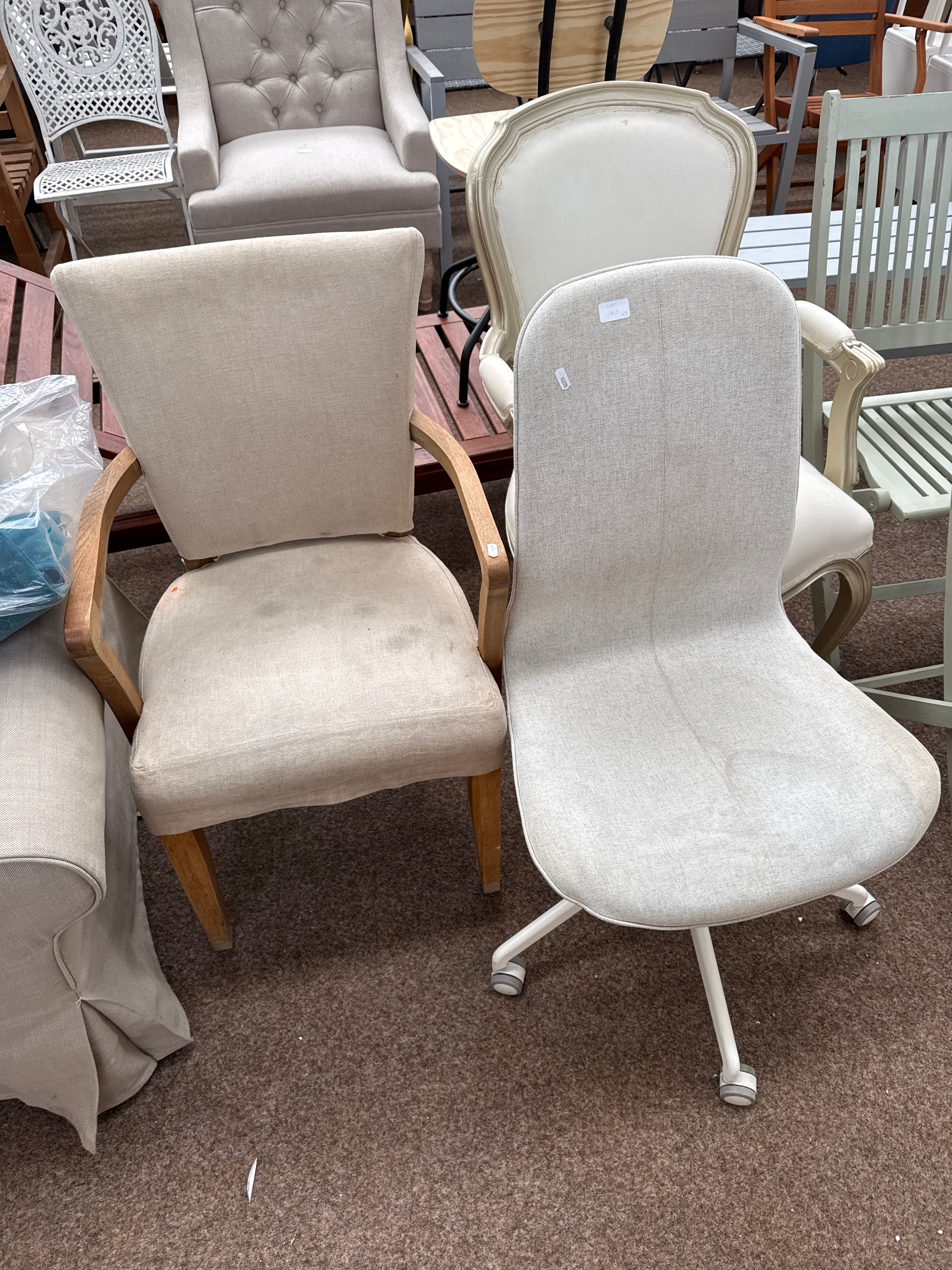 3 x assorted chairs