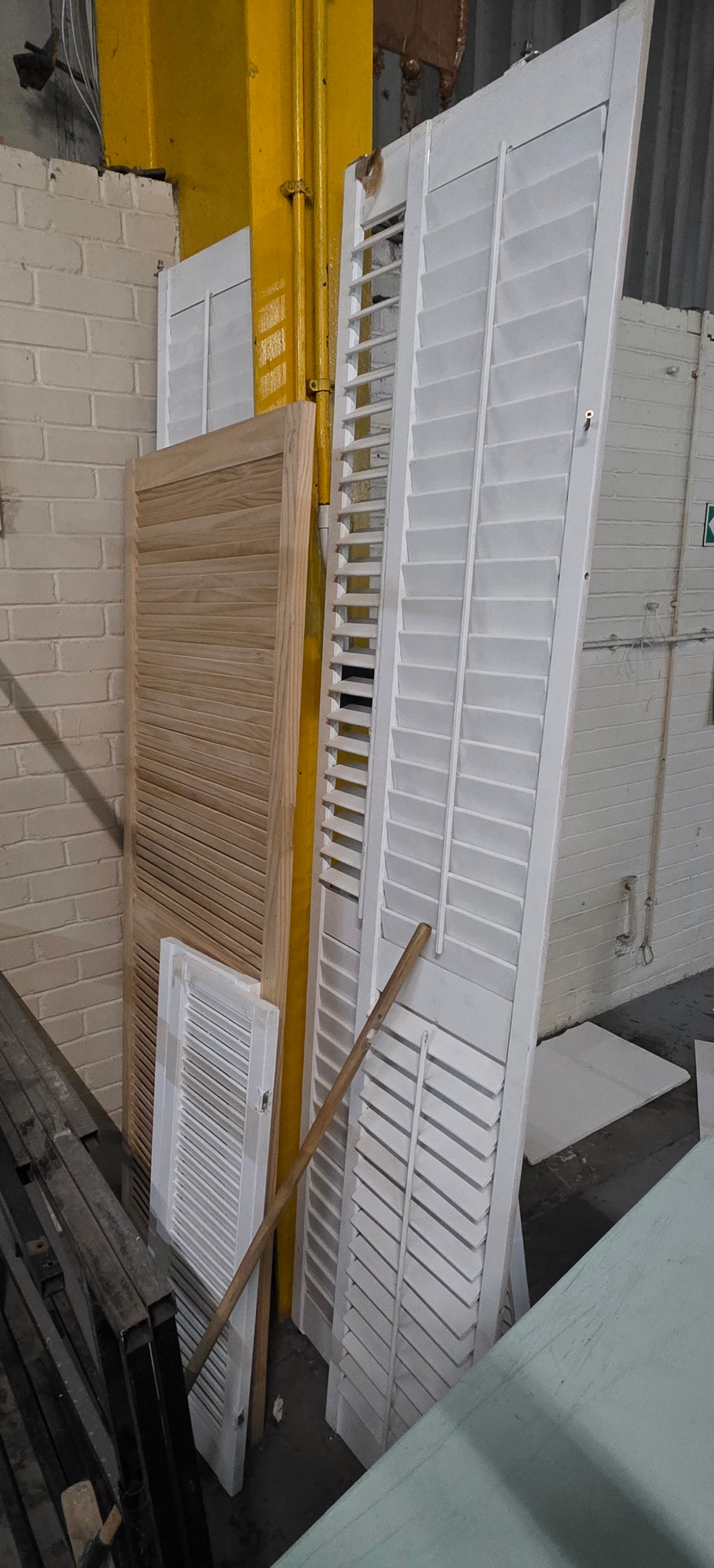 Selection of wooden shutters *collection from the vendors address in Blackburn*