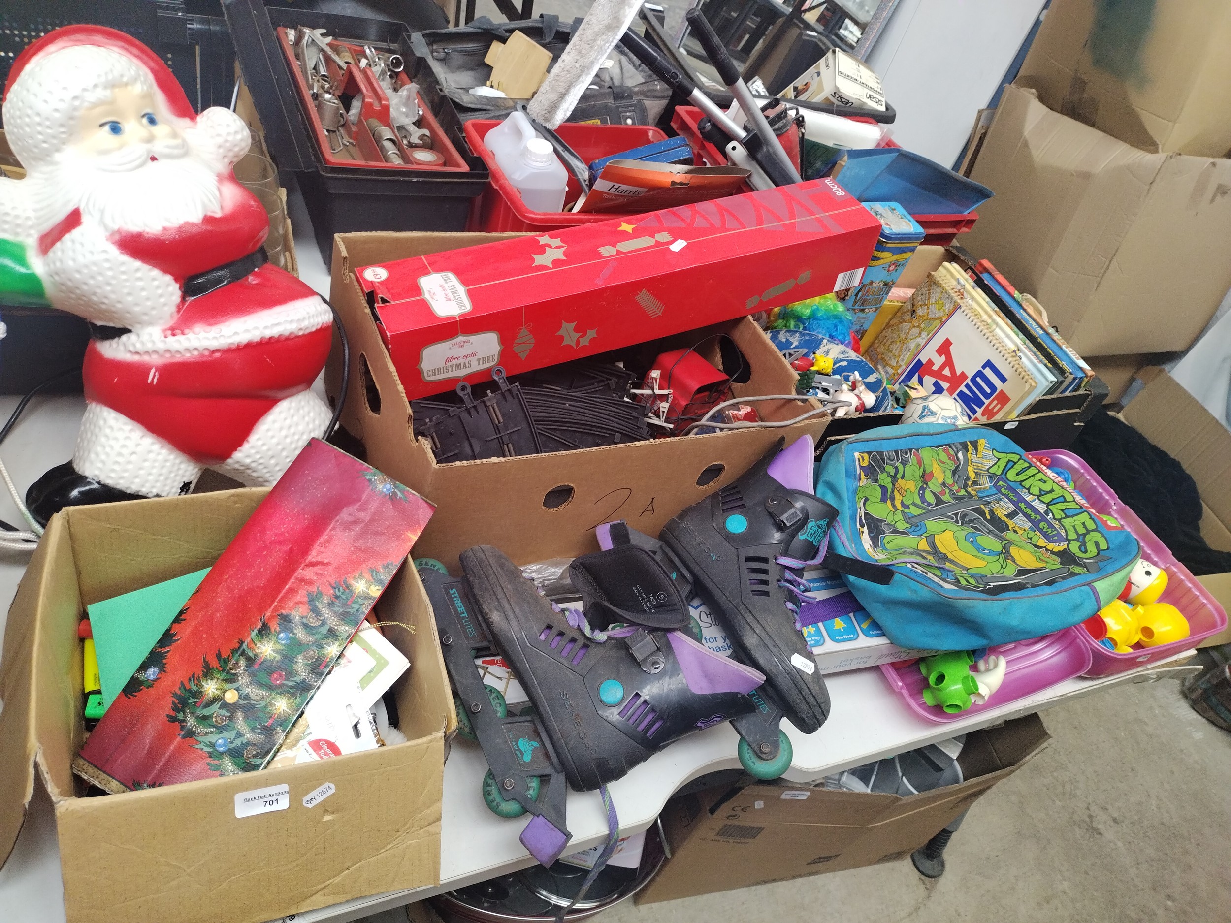 Lot inc toys and Christmas decorations