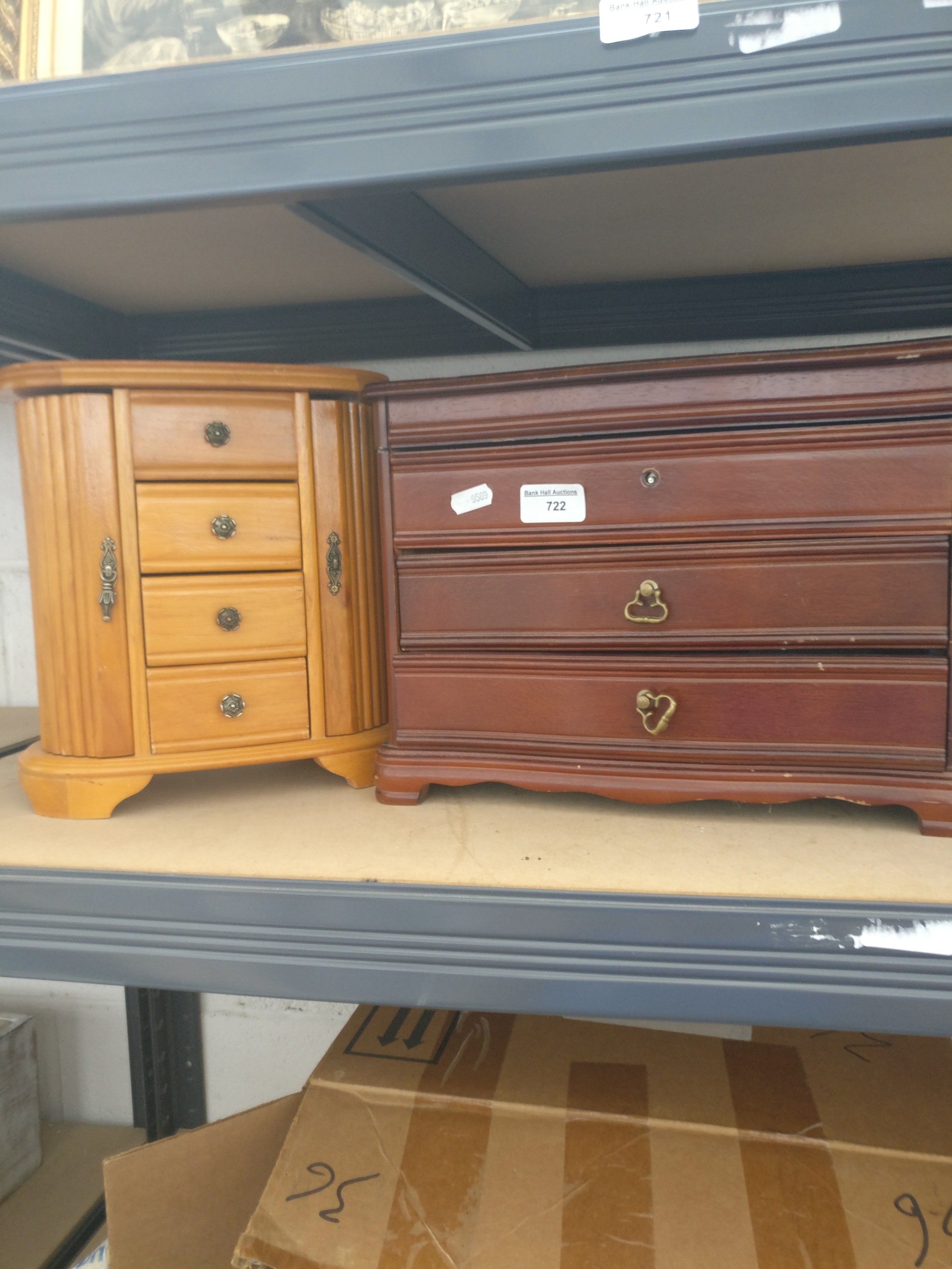 Two jewellery boxes