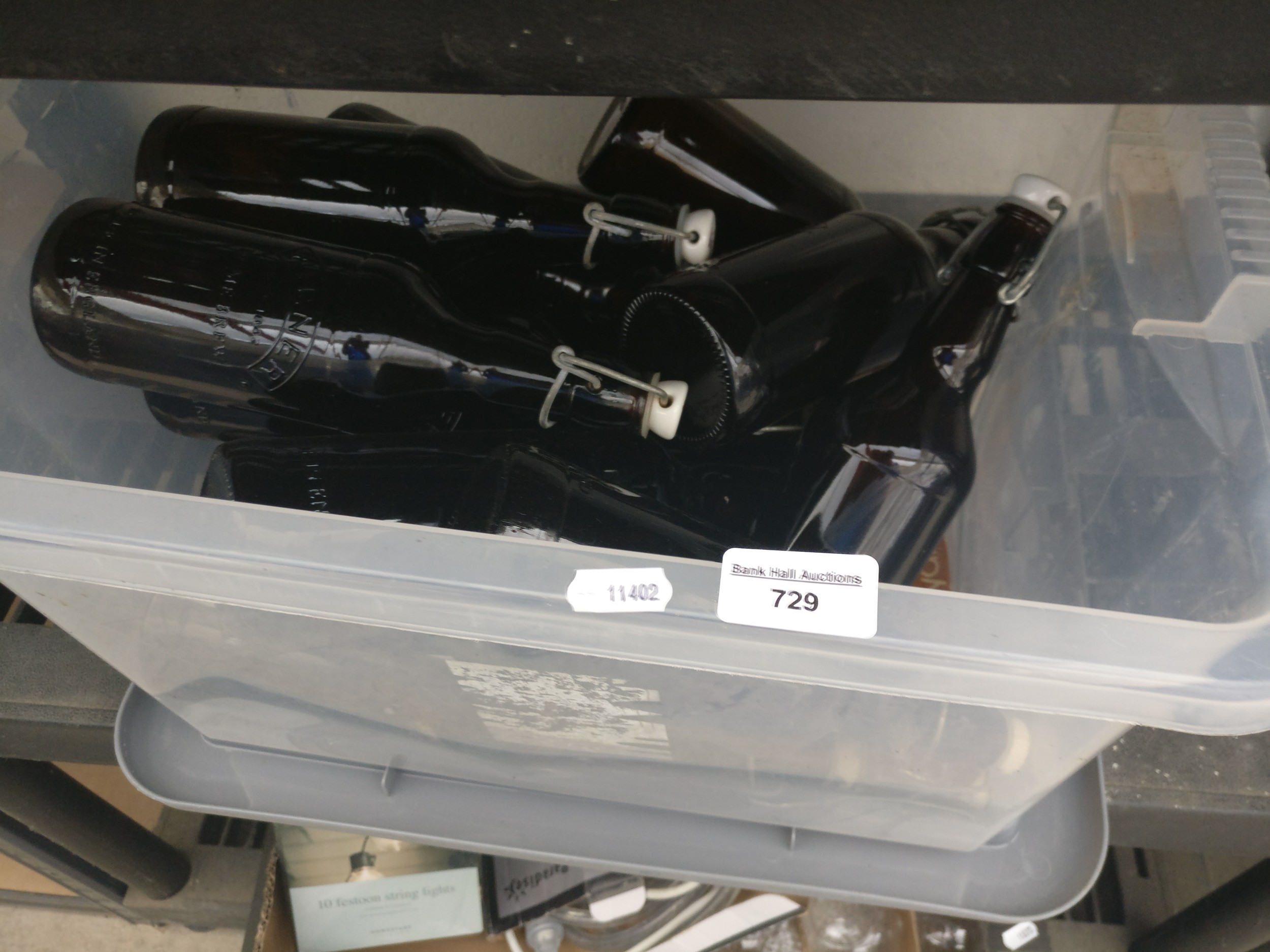 Box of glass bottles
