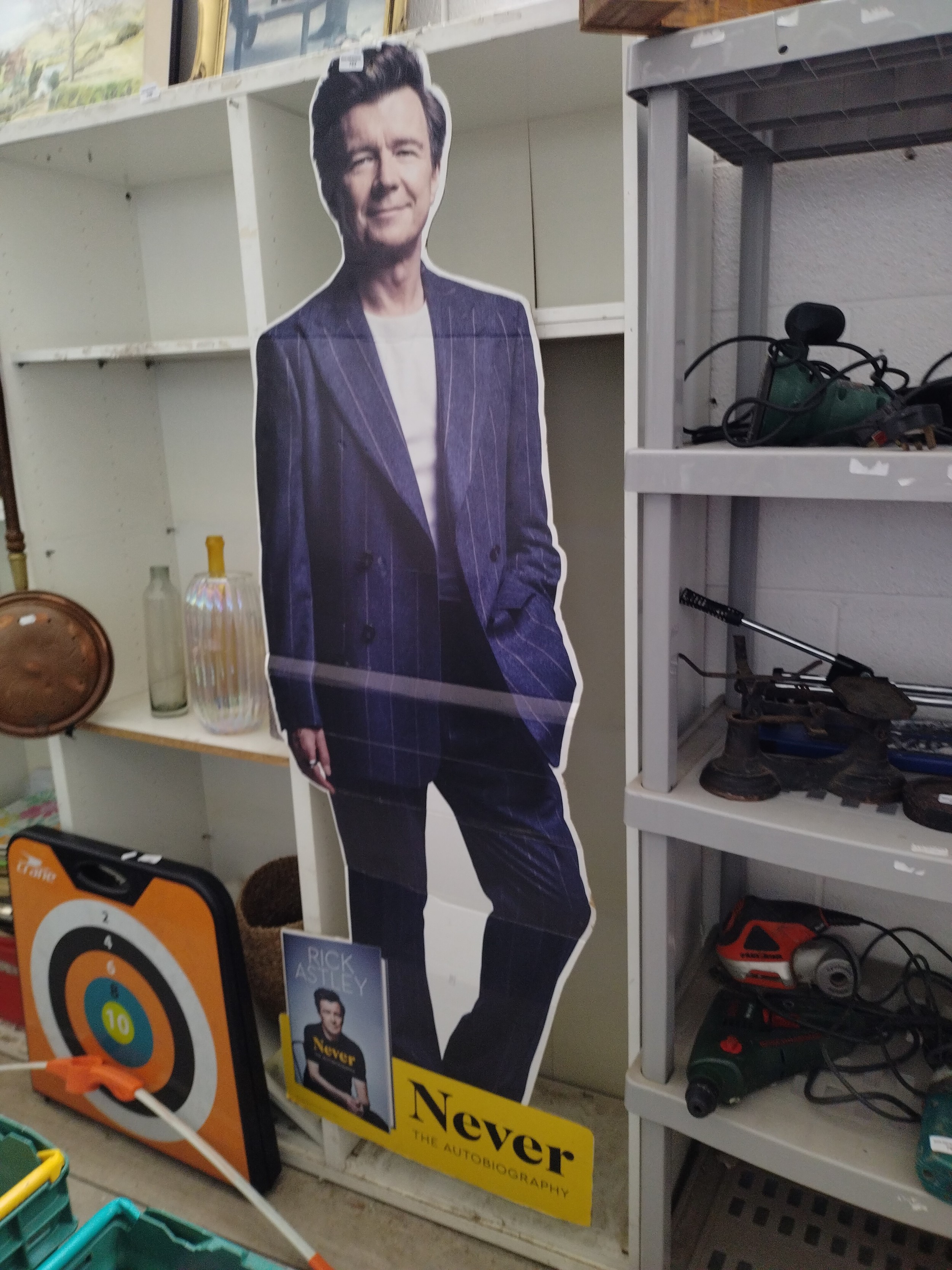 Rick Astley cardboard cut out