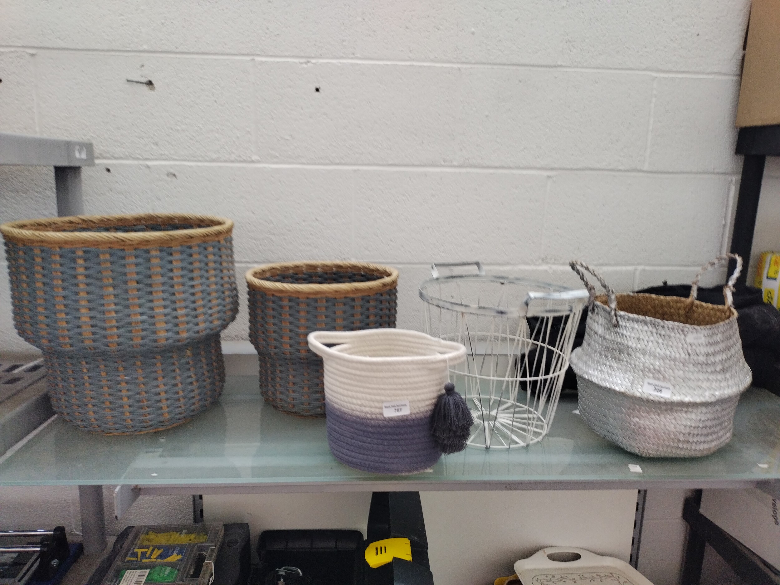 Collection of assorted baskets