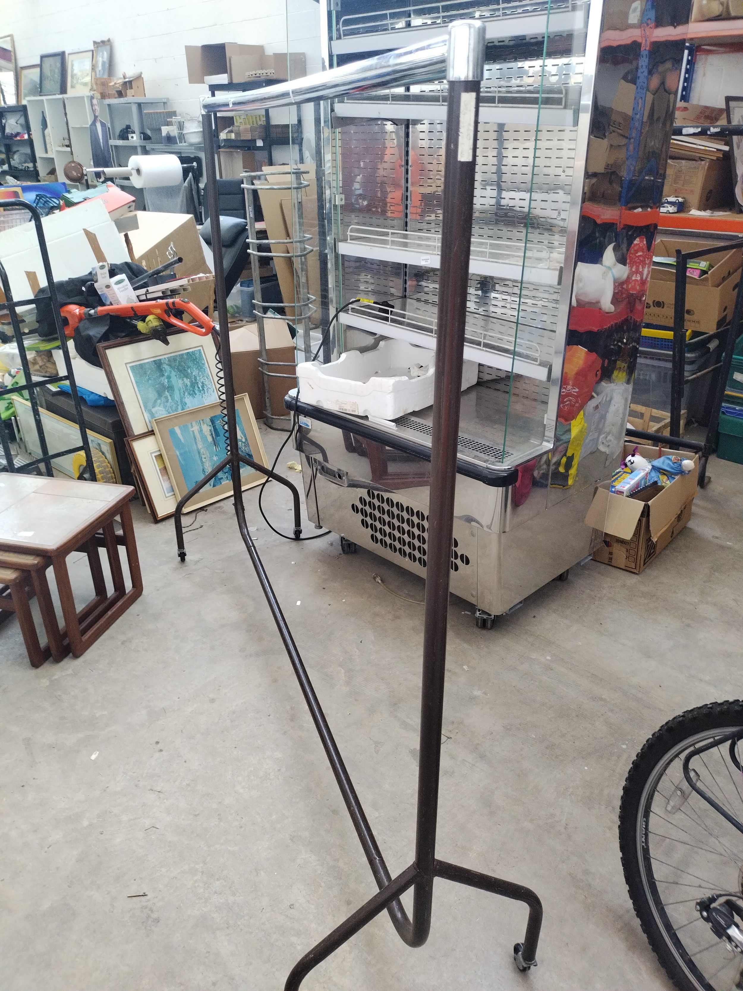 Metal clothes rail