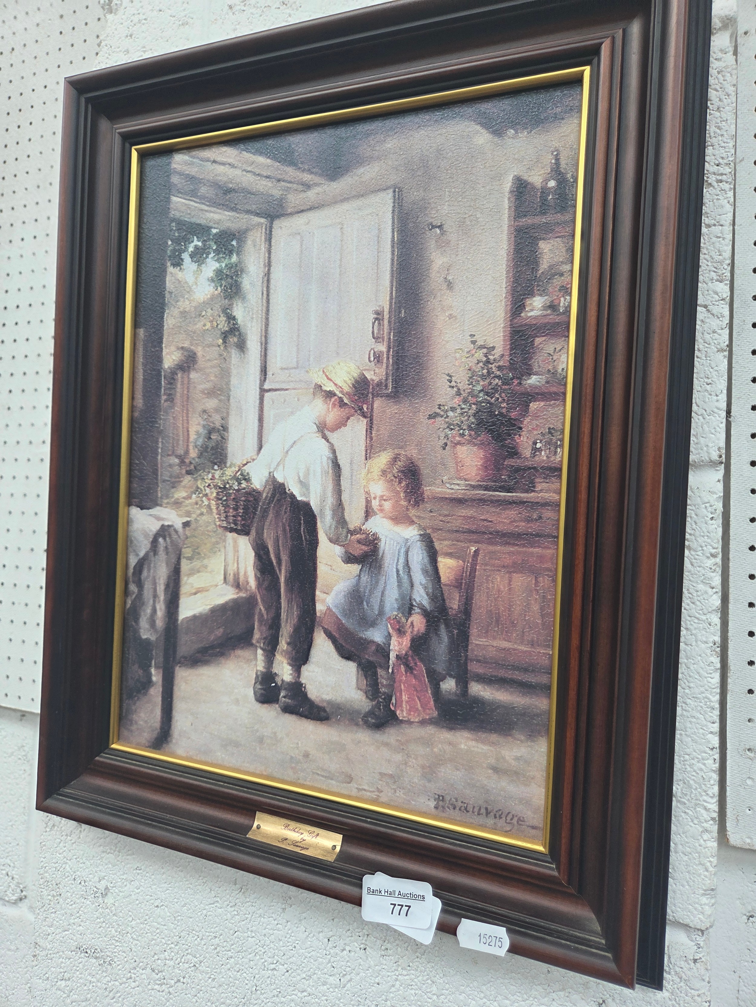 Small framed Birthday Girl print
