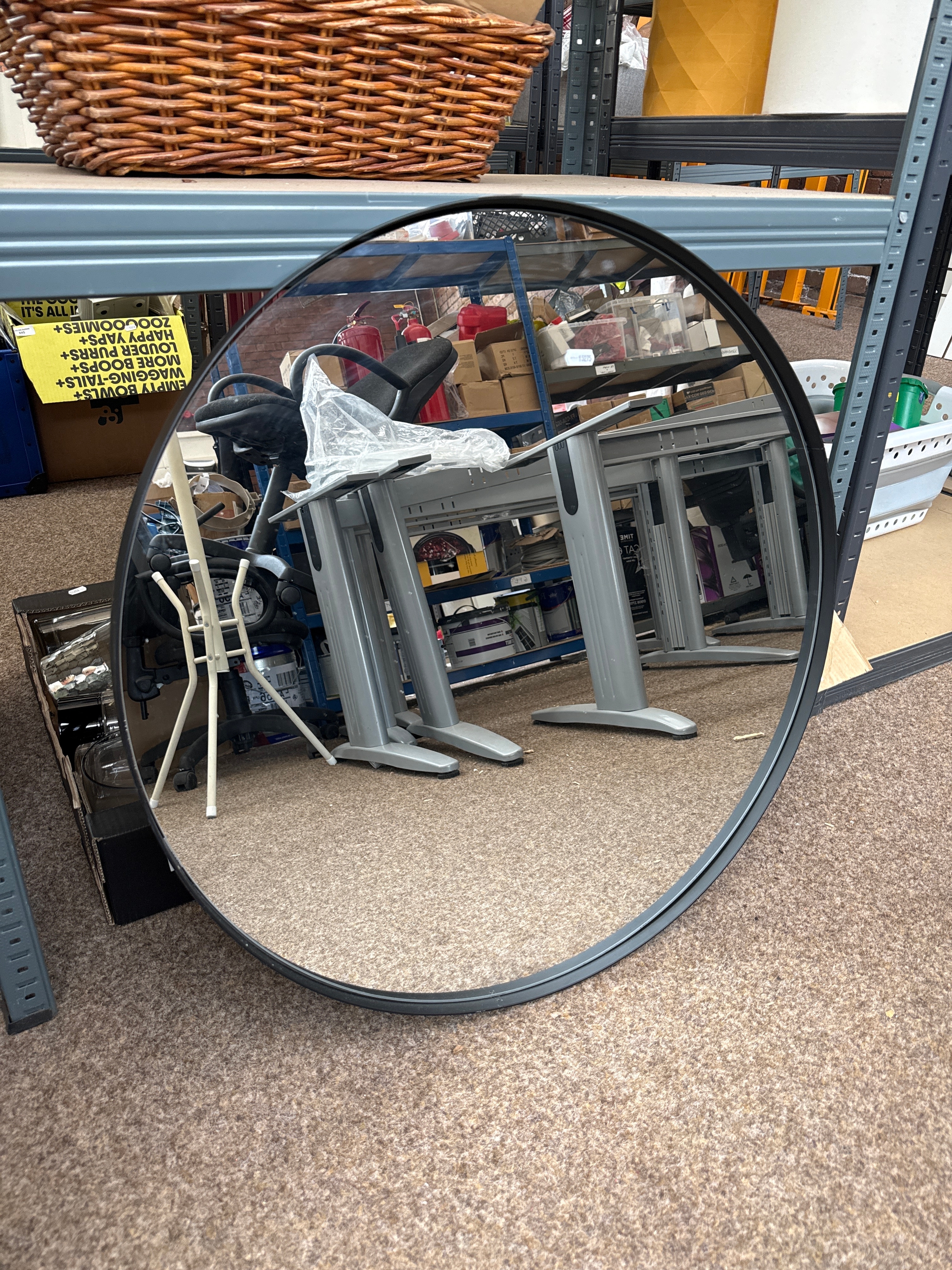 Large circle mirror