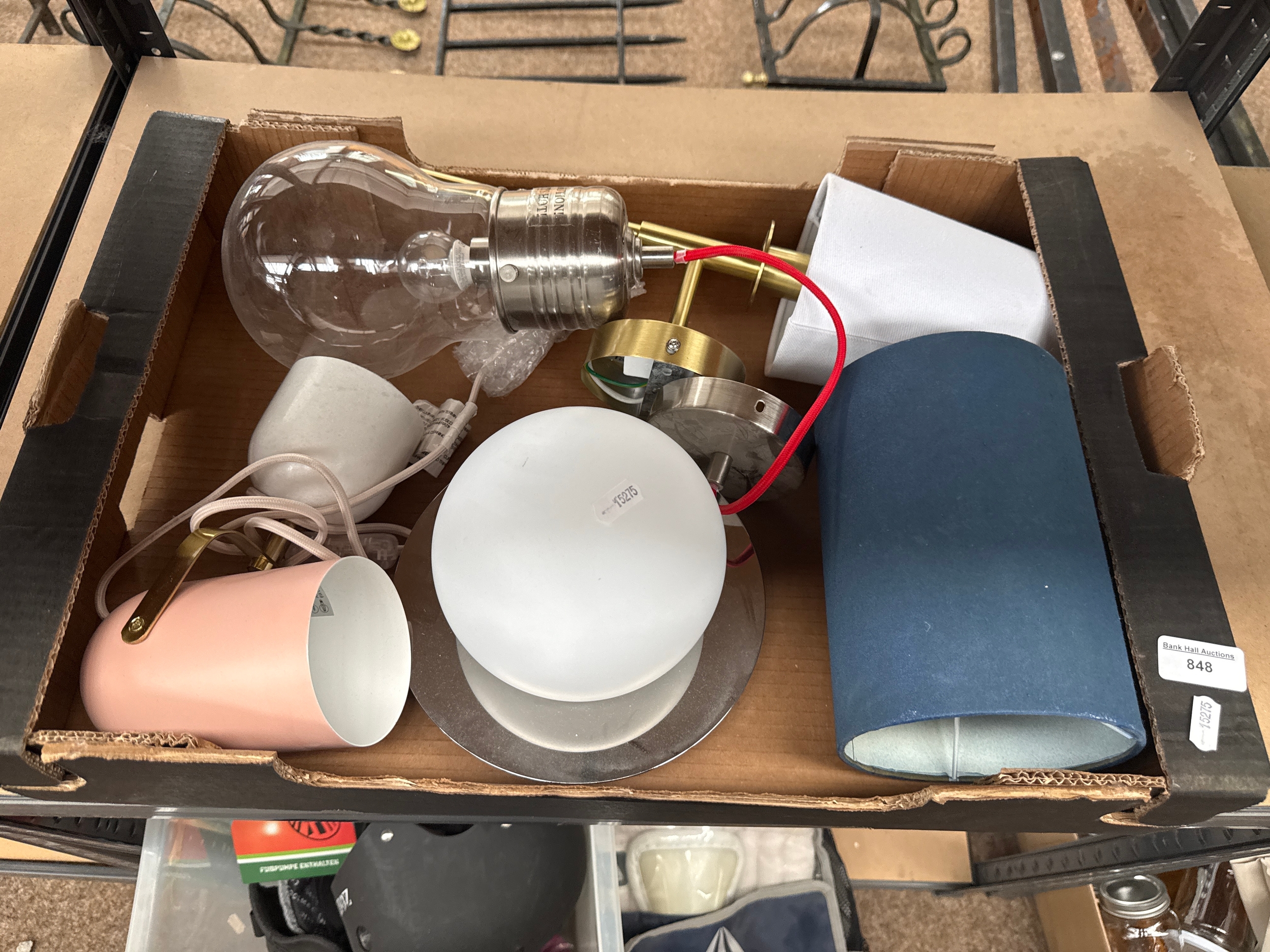 Box of decorative light fixtures