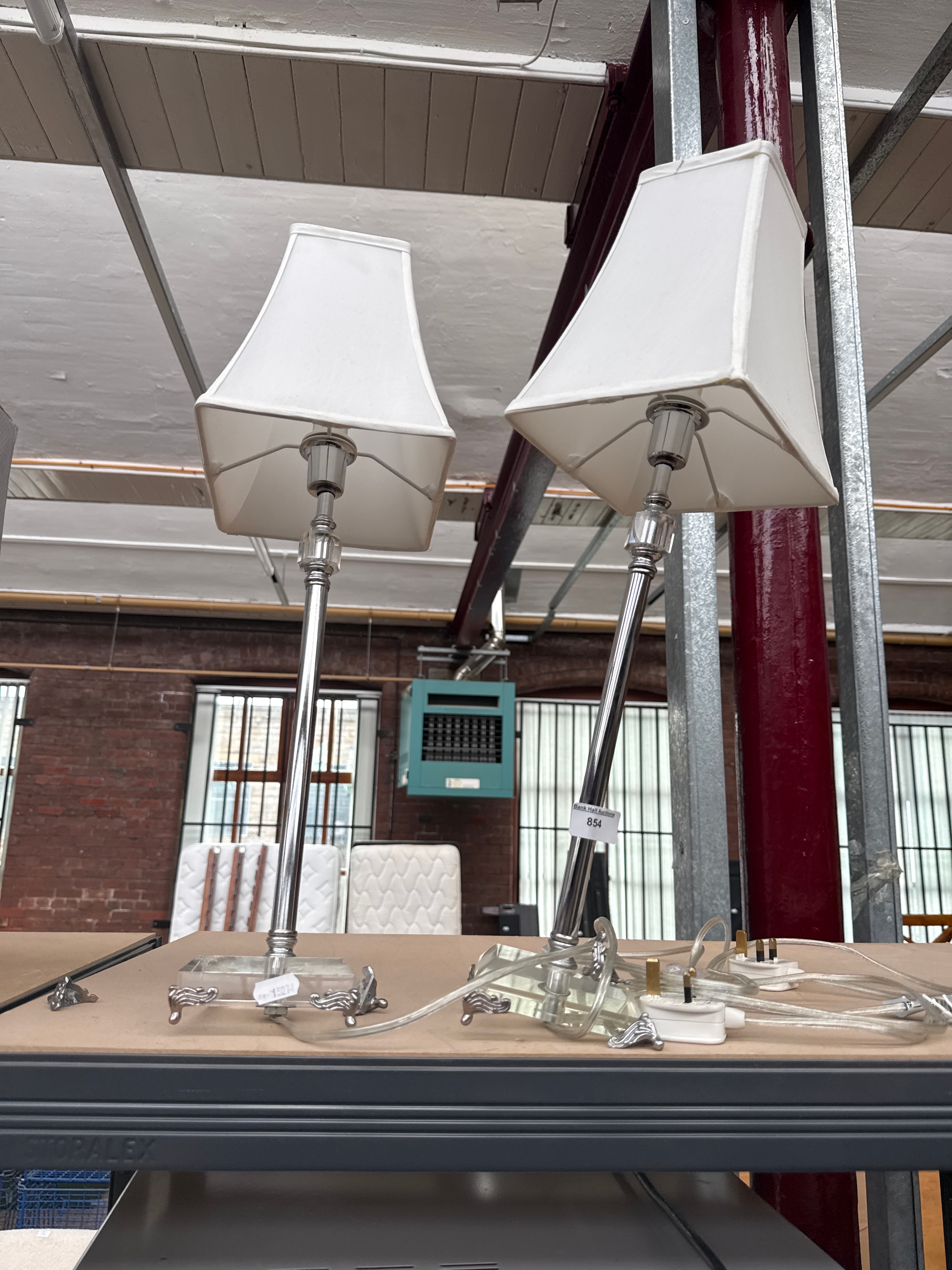 Pair of decorative lamps