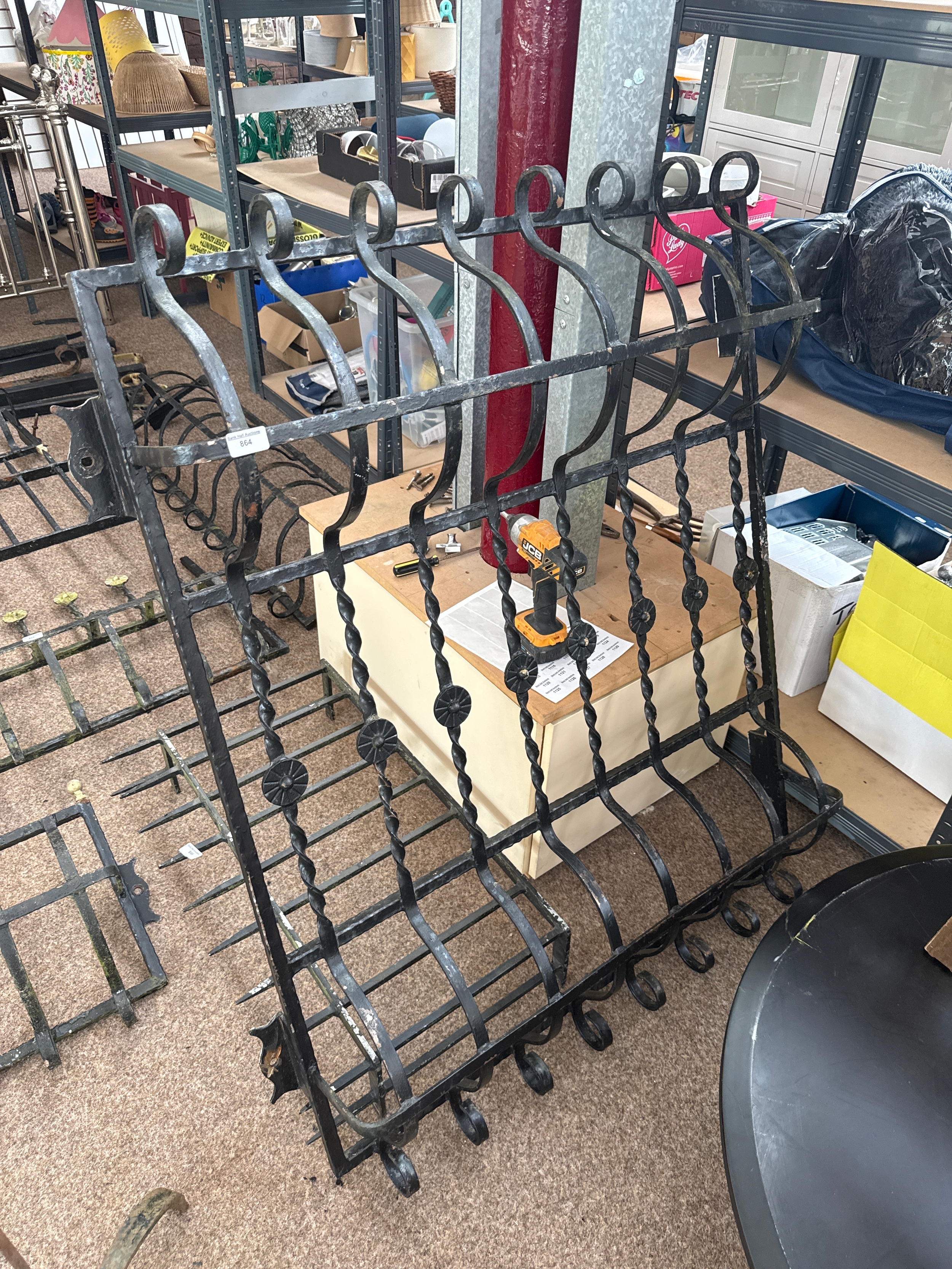 Wrought iron window cover