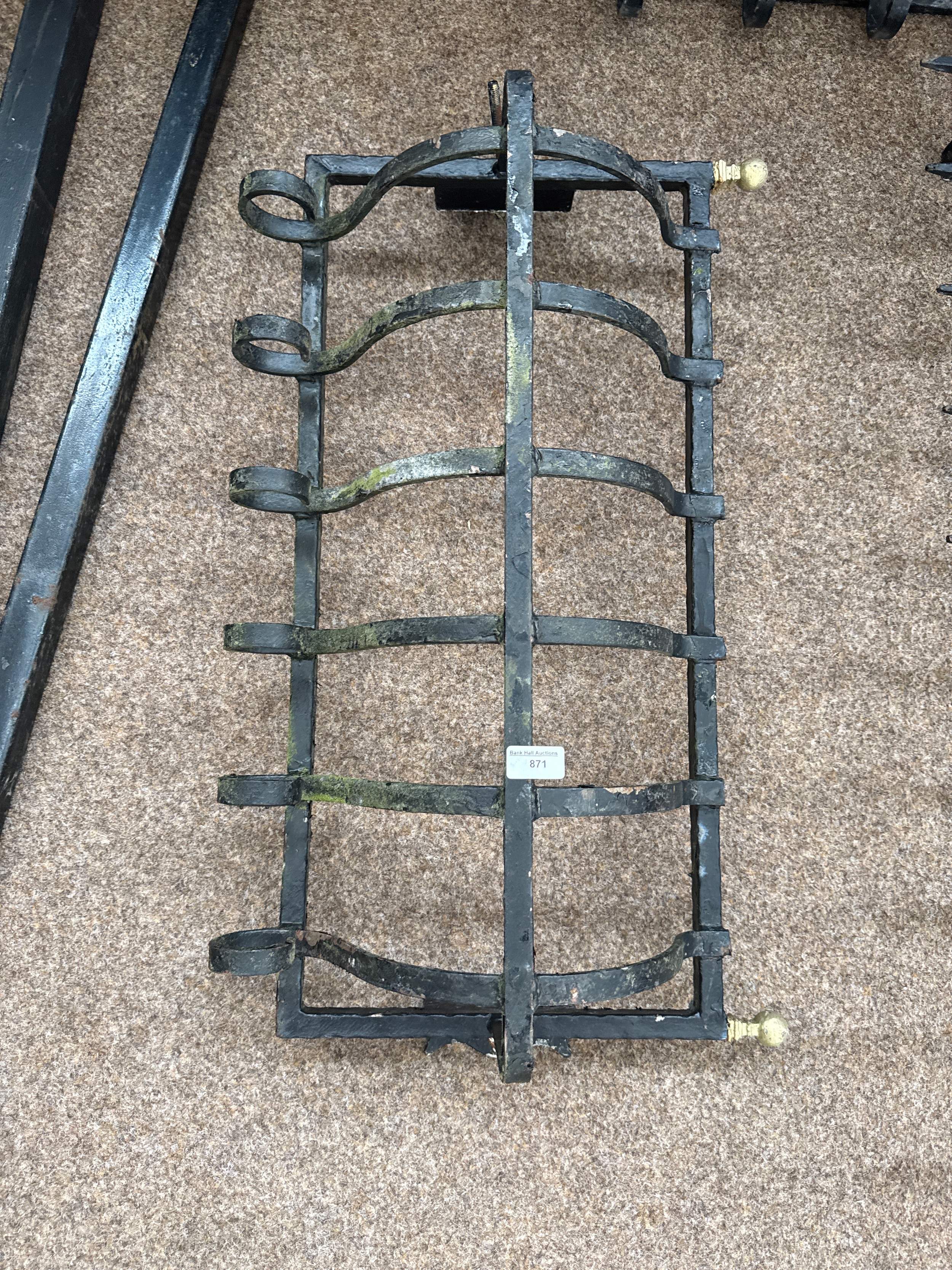 Wrought iron window cover