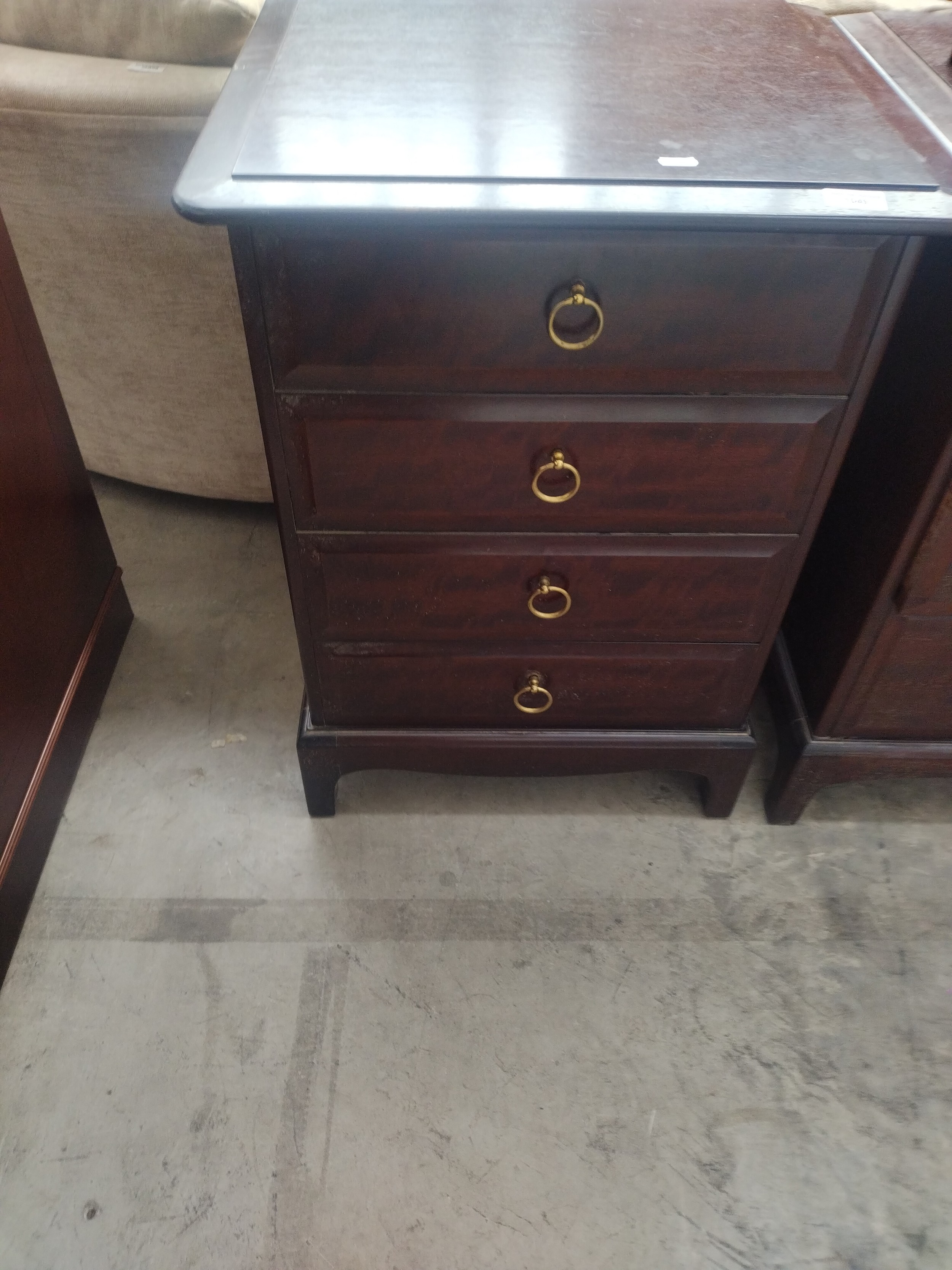 A small retro STAG 4 x drawer chest