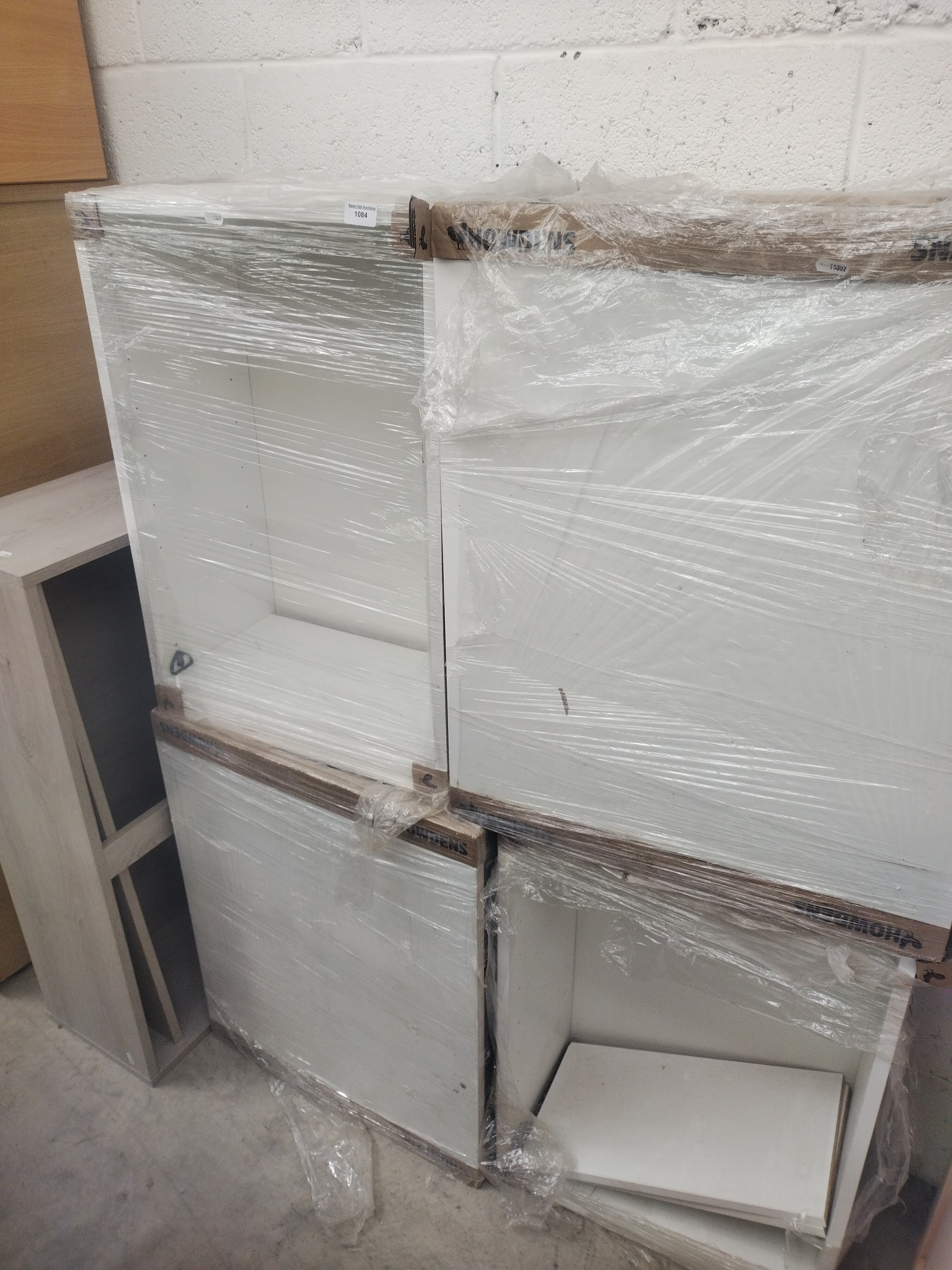5 x assorted open kitchen shelf carcasses