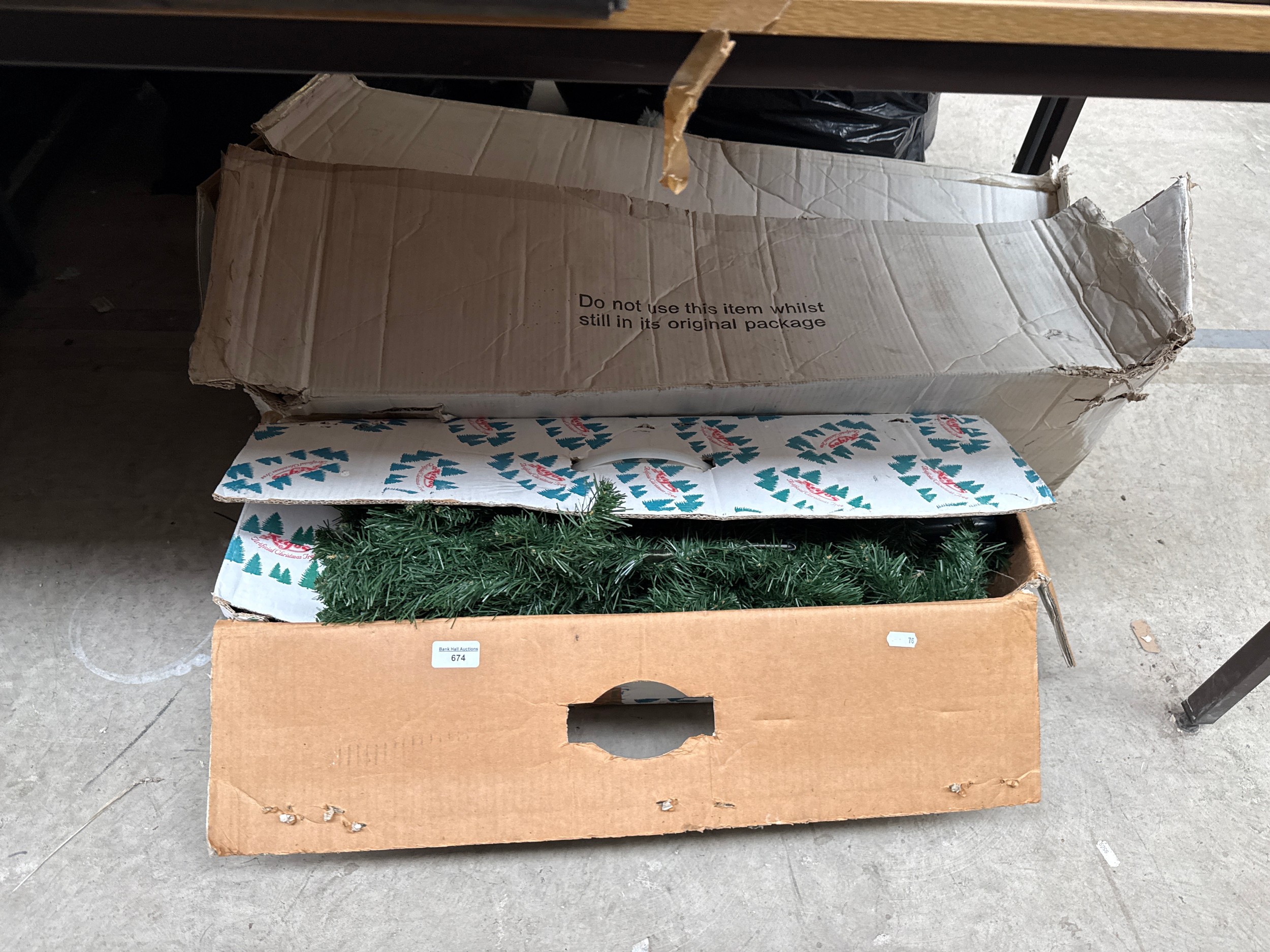 Two Christmas trees