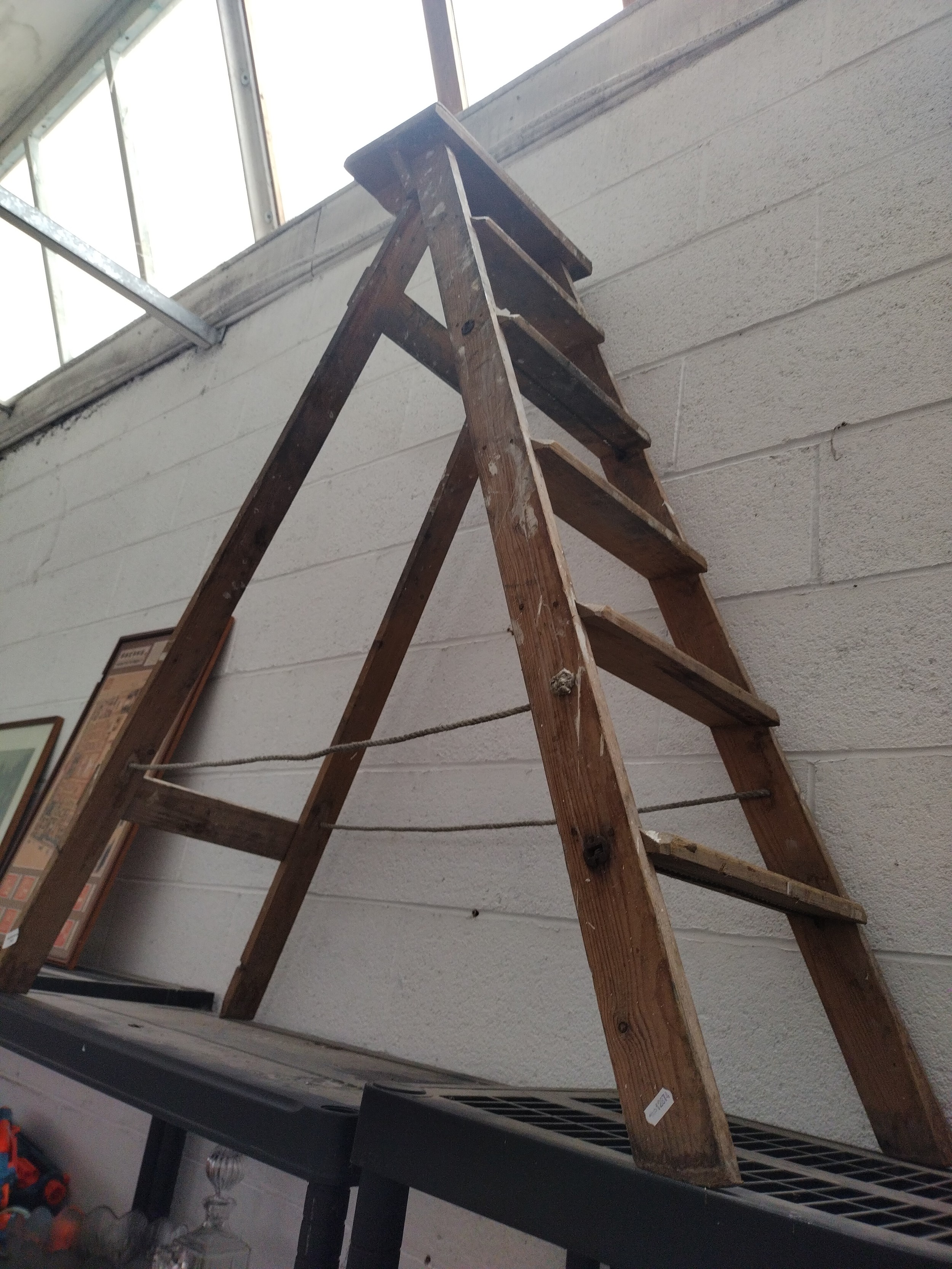 Wooden stepladders