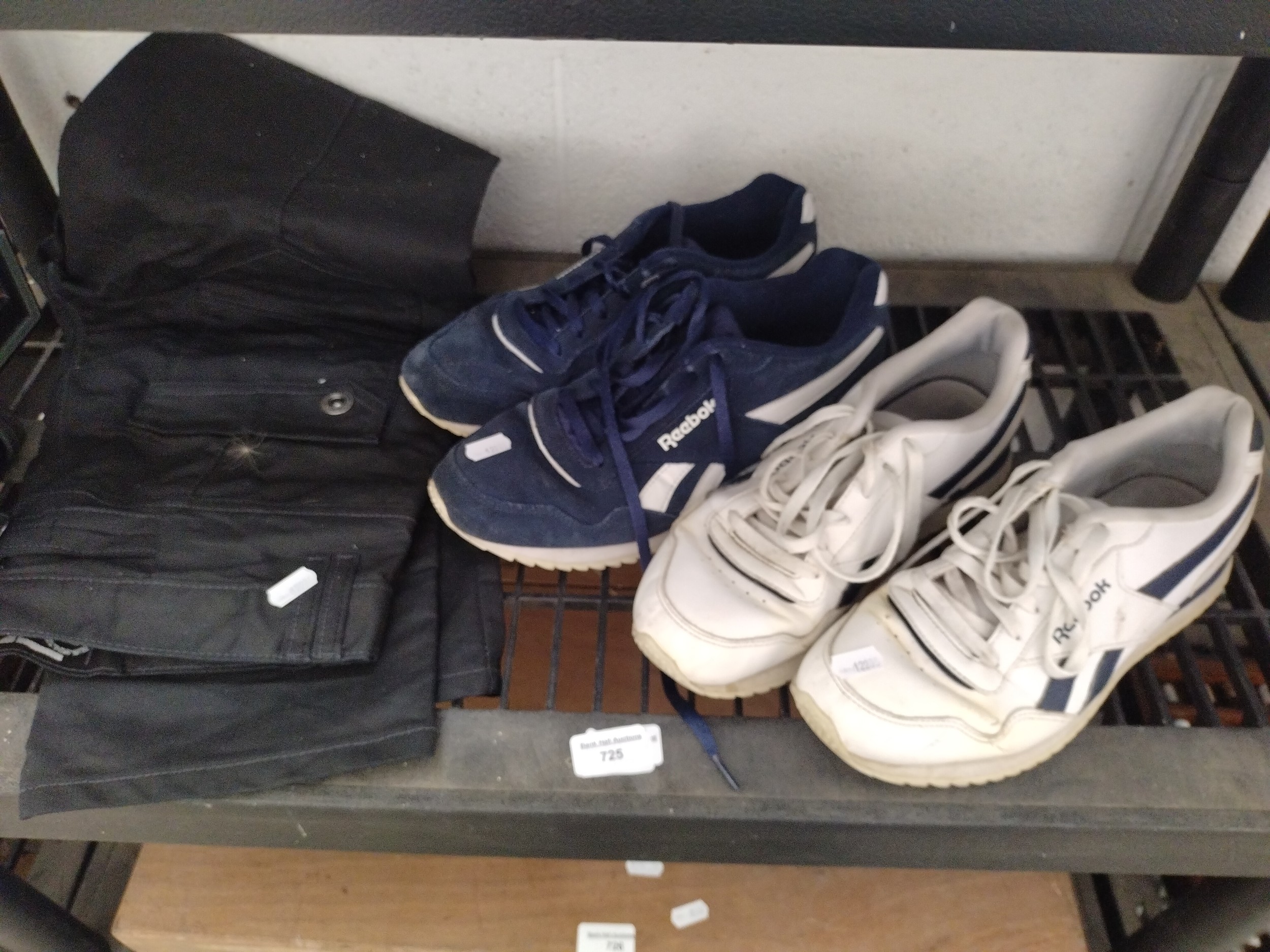 Two pairs of trainers and pair of pants