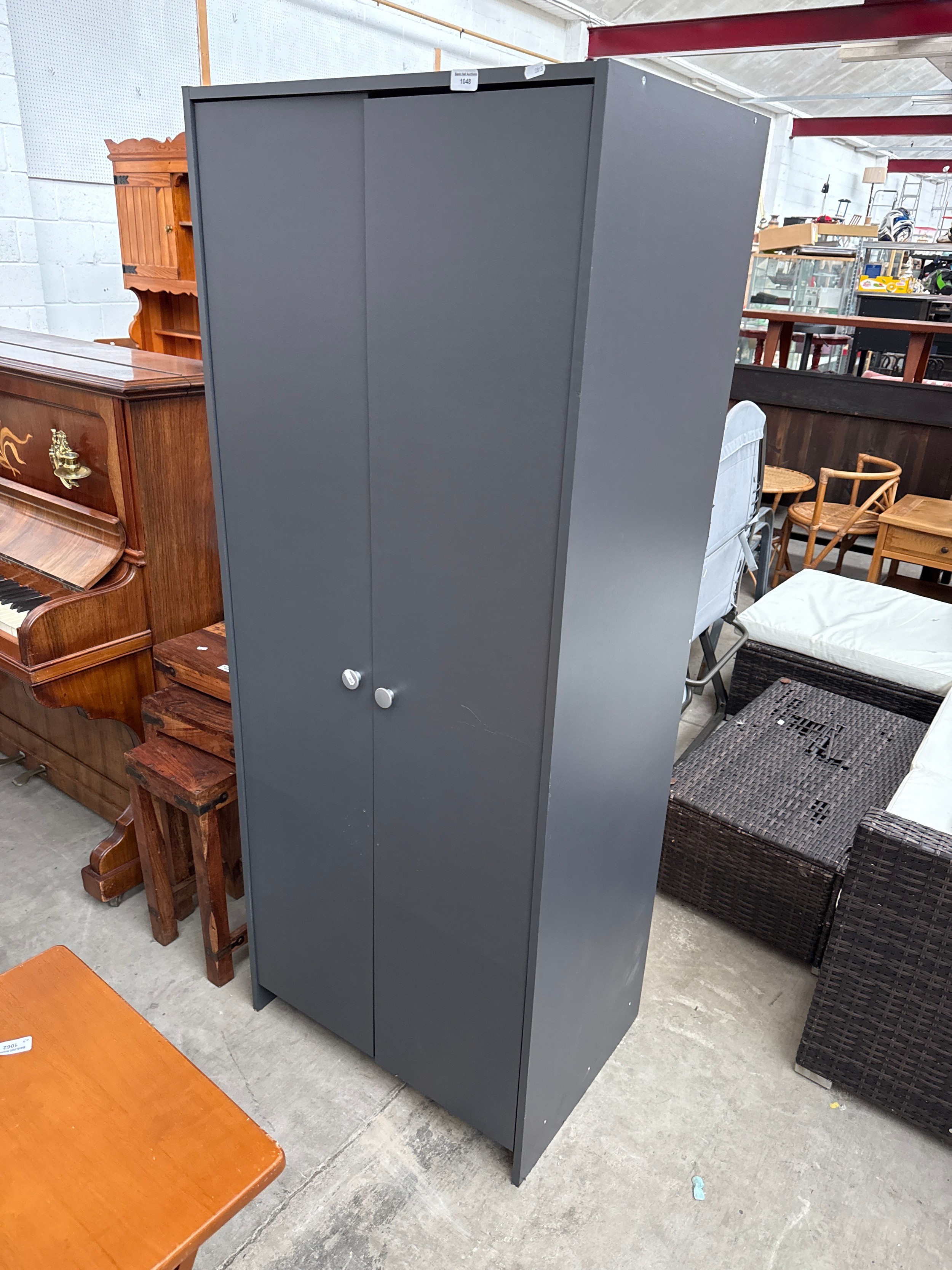 A modern 2 drawer wardrobe