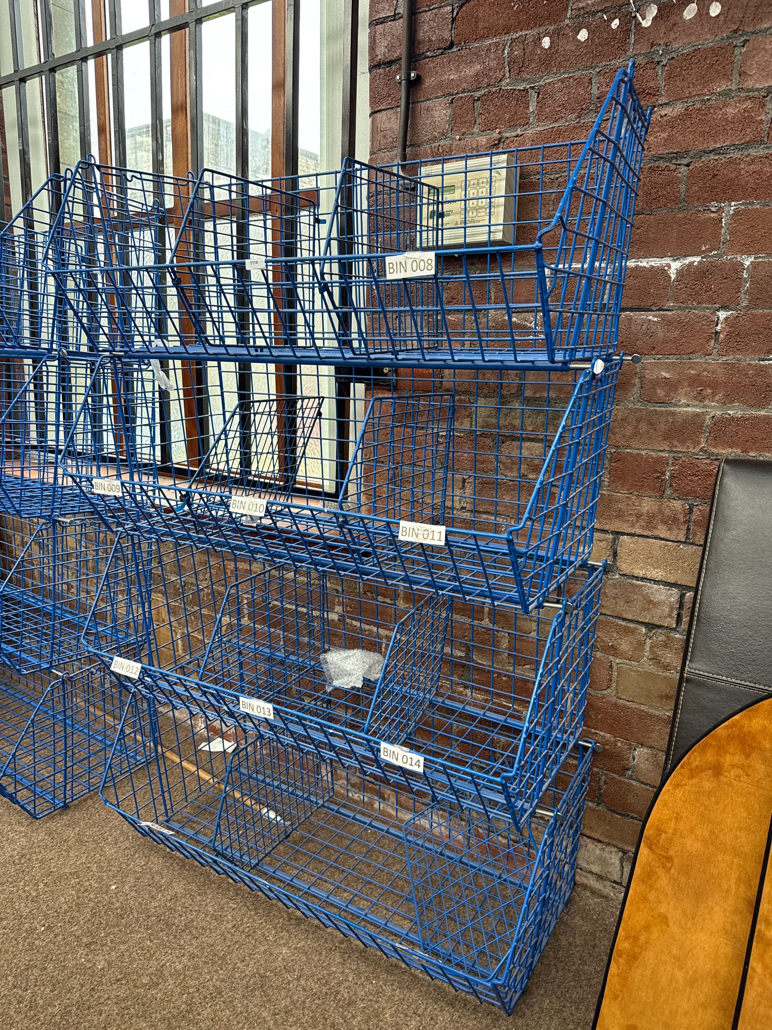 A 4 tier stacking coated metal storage/display stand