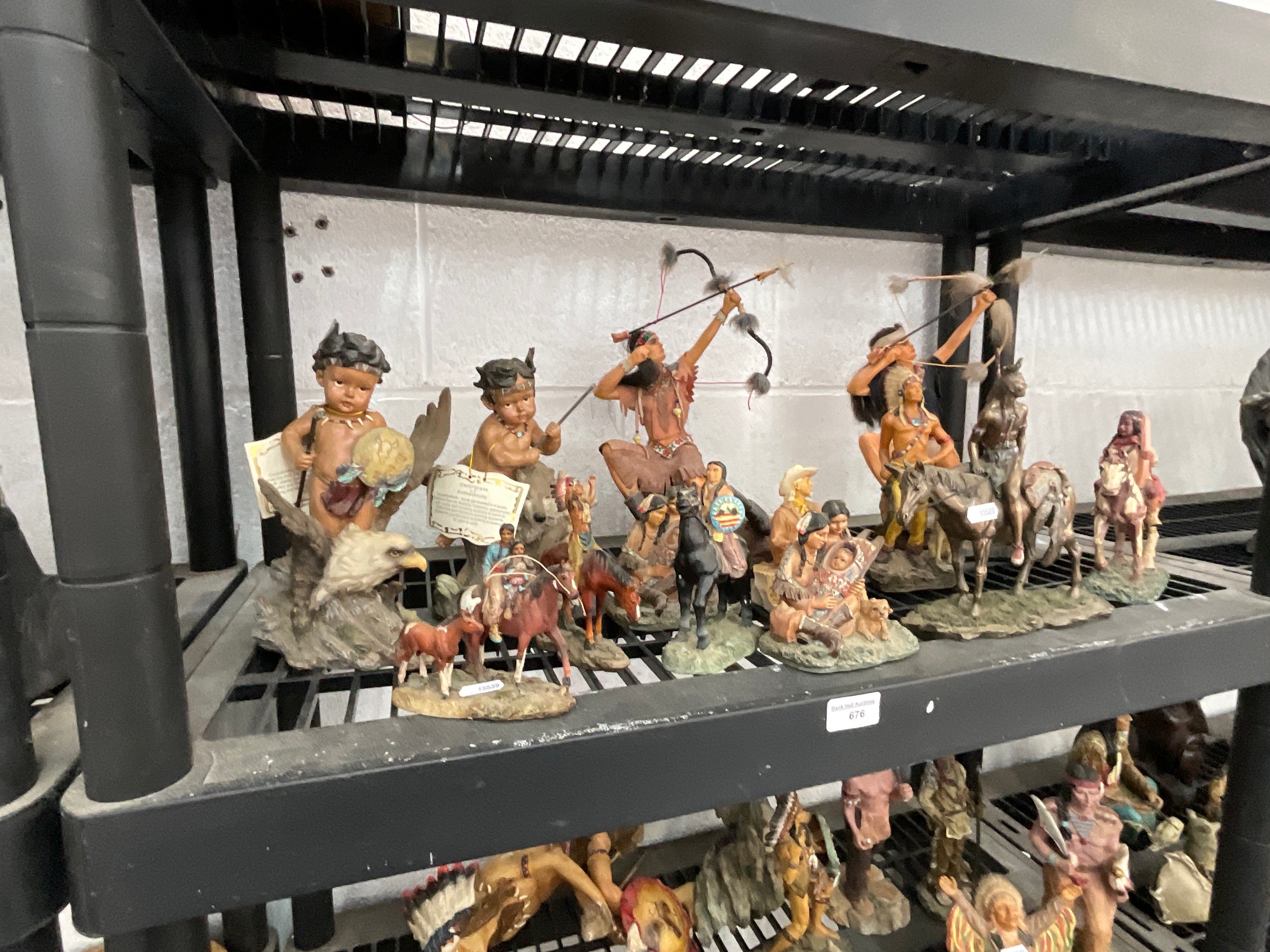 Collection of Native American figurines