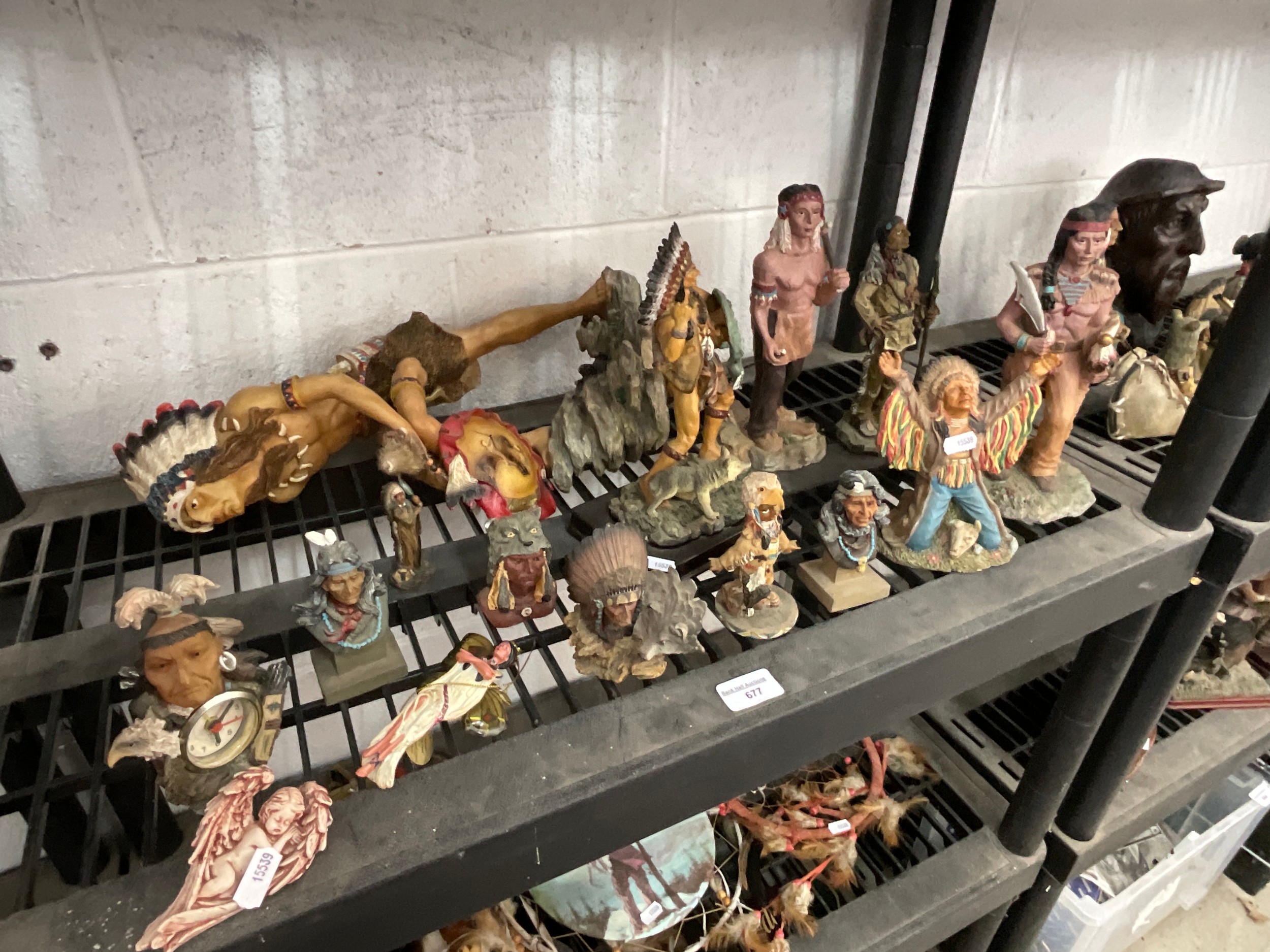 Collection of Native American figurines