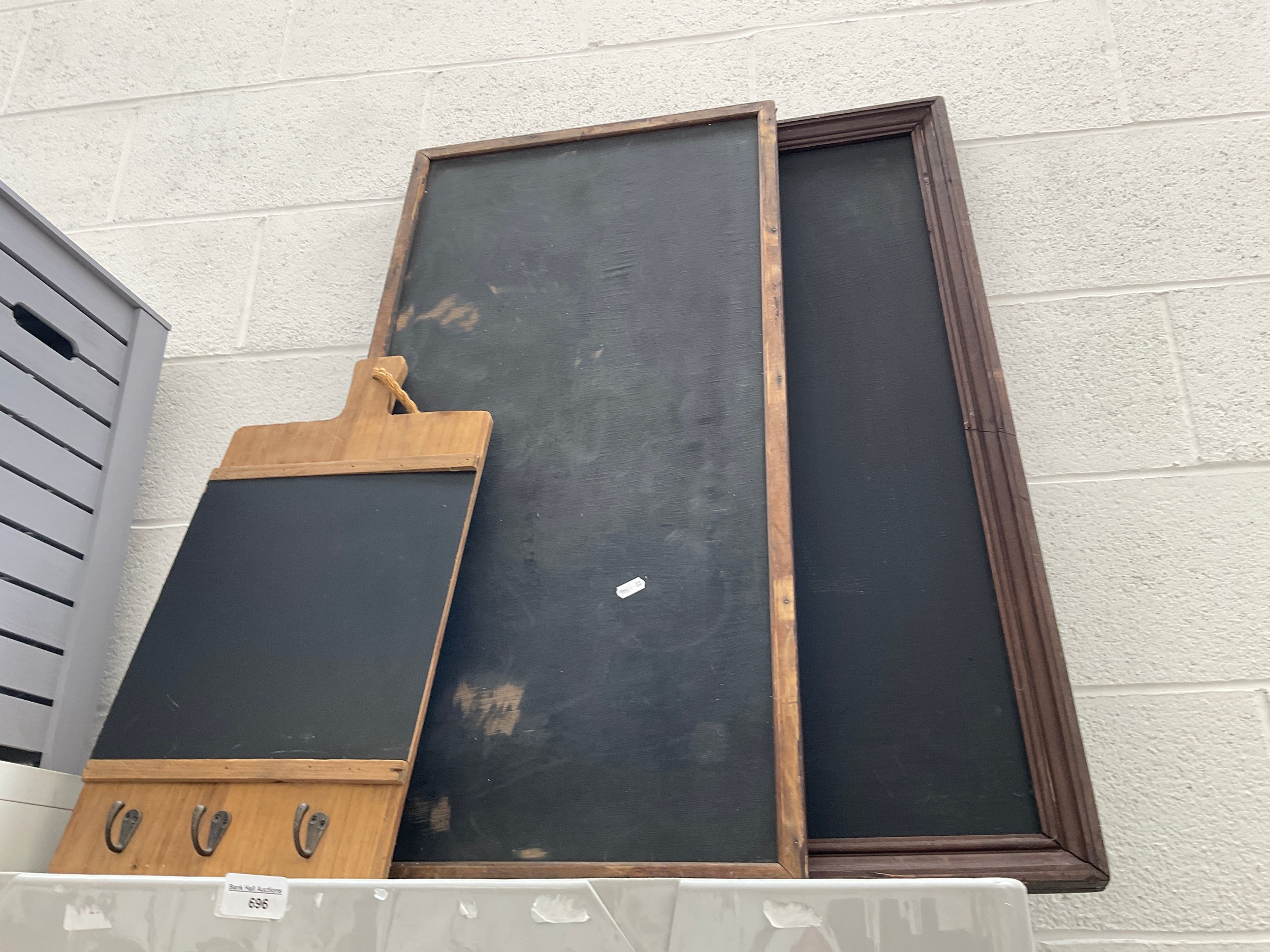 Three blackboards