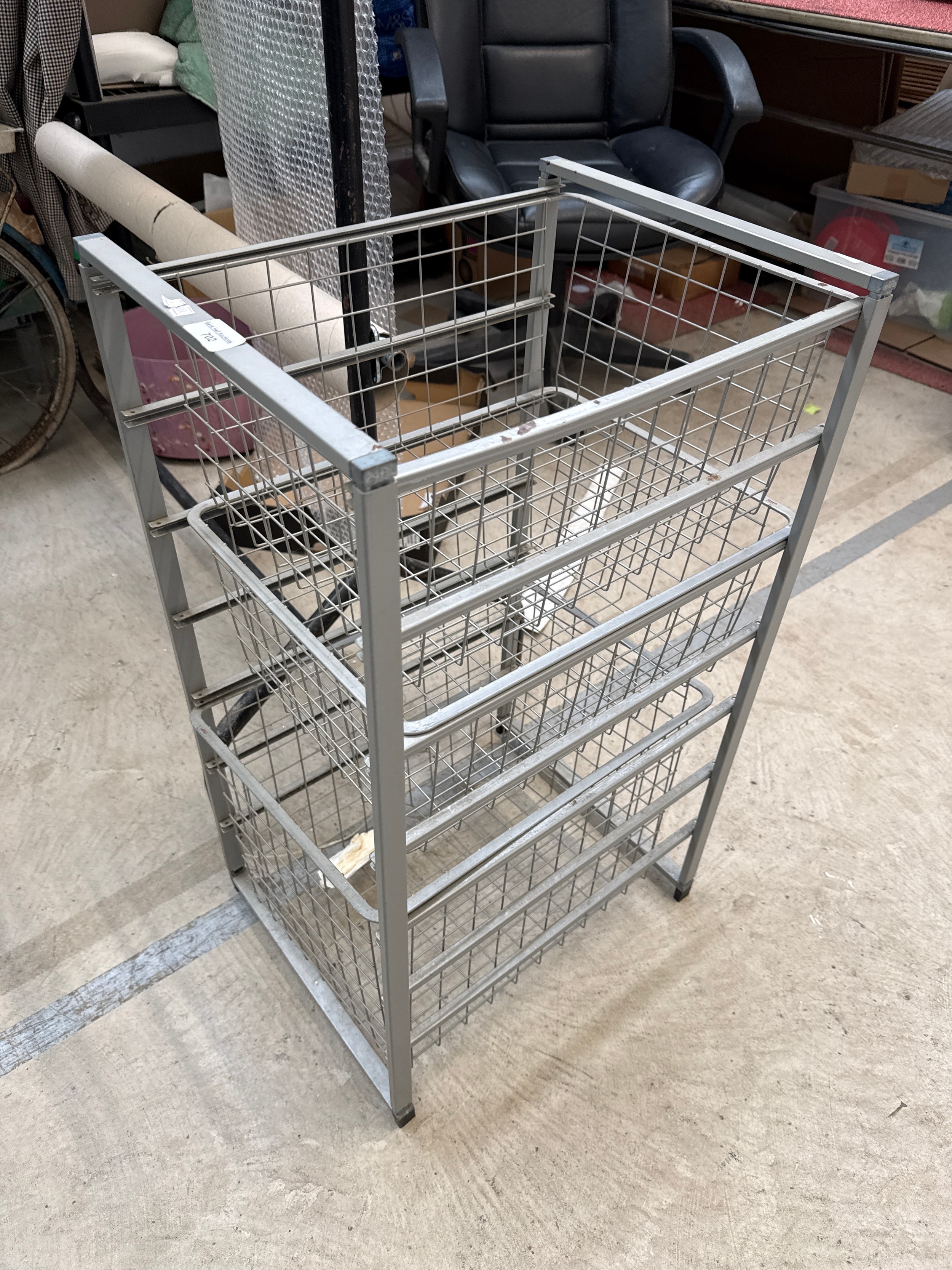 Three drawer rack