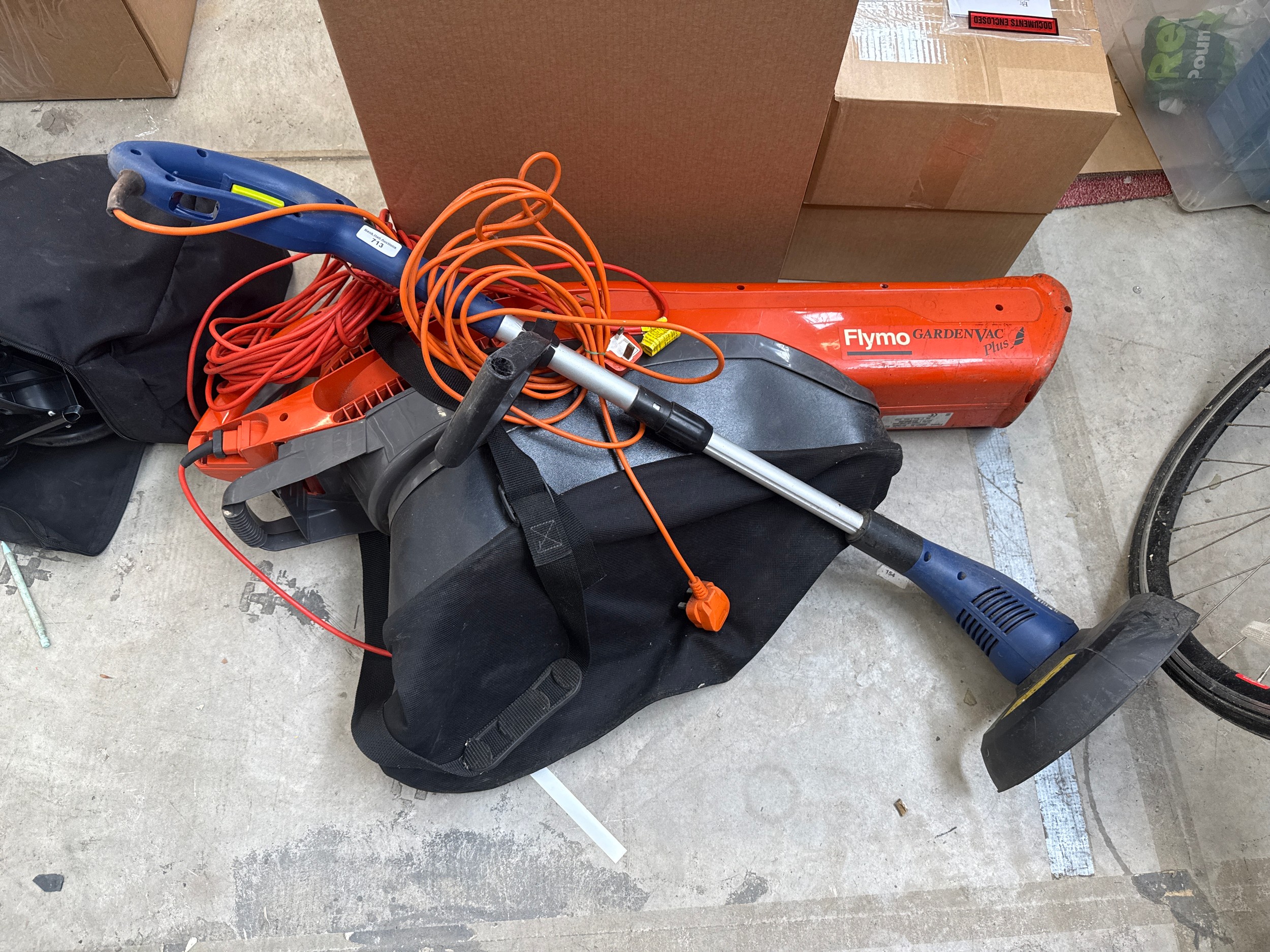 Flymo garden vac and grass trimmer