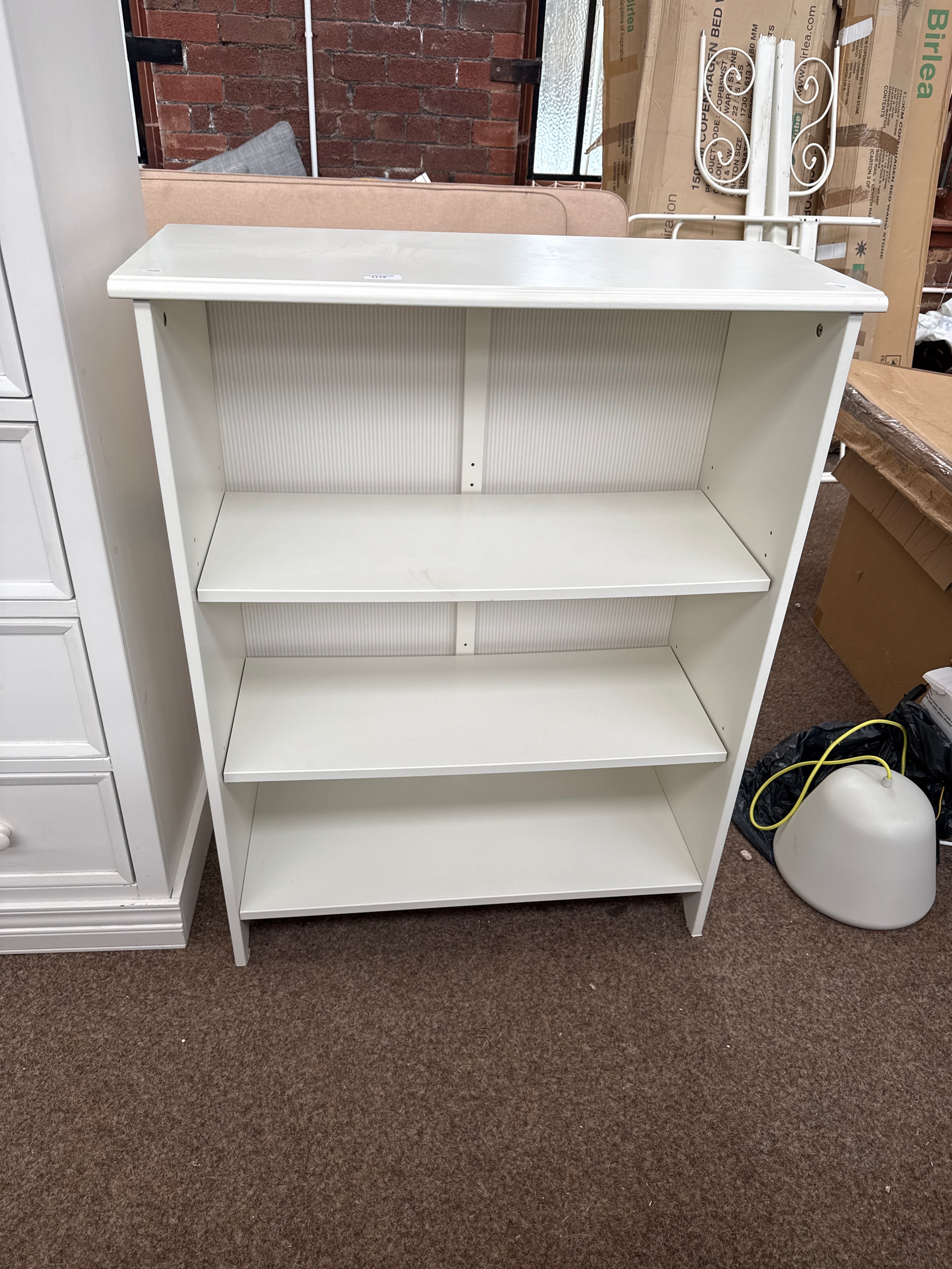 A 4 tier open shelved unit