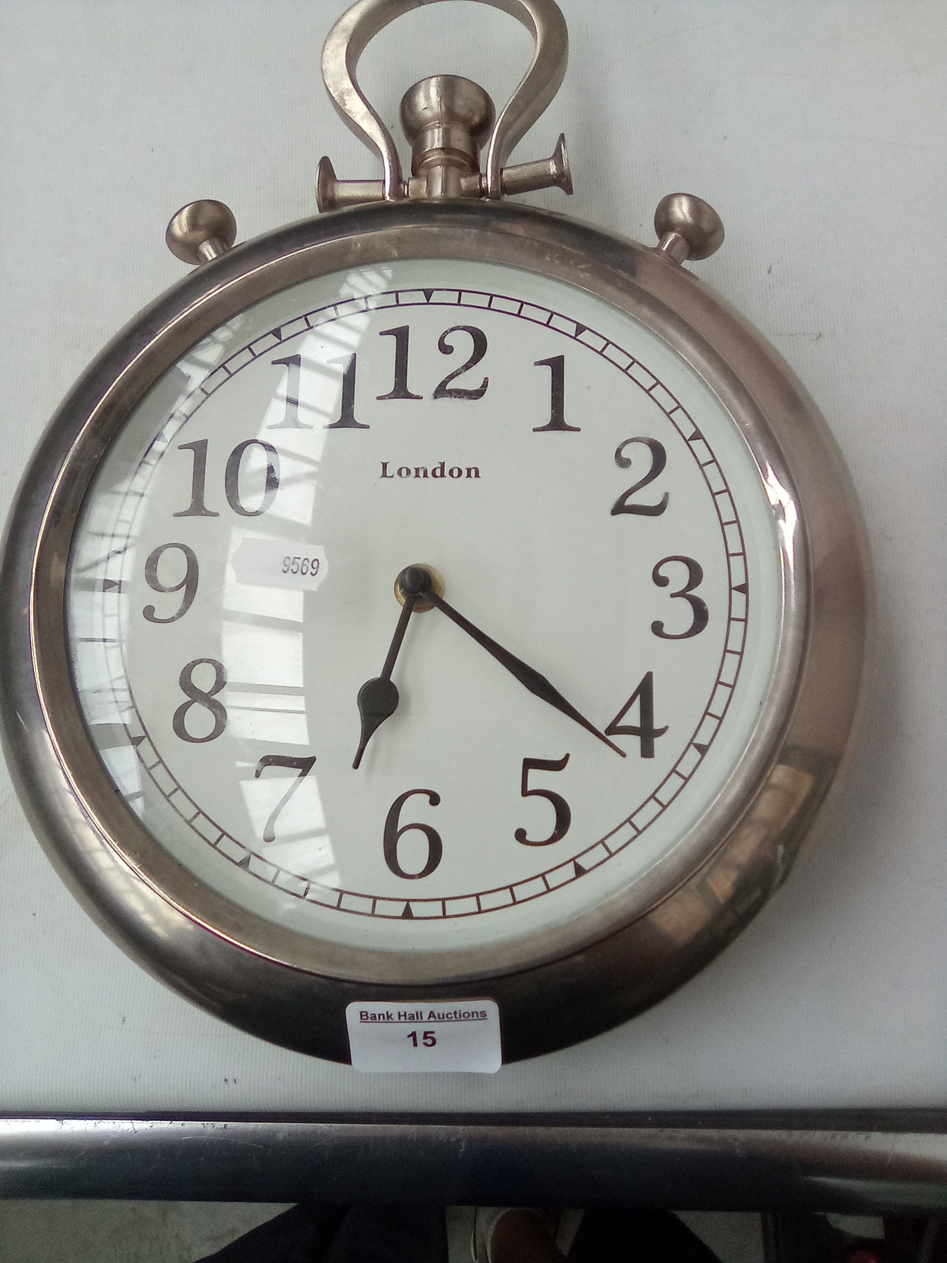 Large pocket watch design clock
